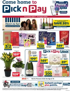 Pick n Pay specials catalogue – valid from 07/08/2026
