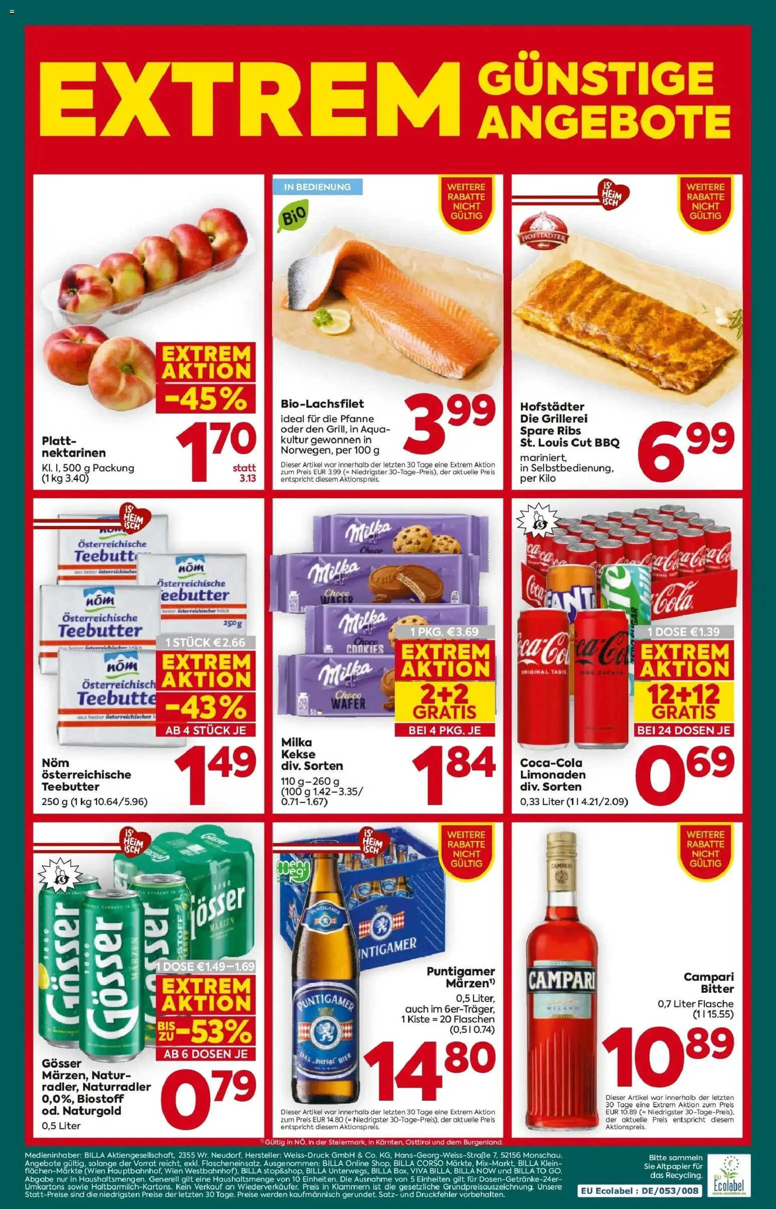 Billa Plus Flugblatt - Burgenland von 06.08.2026 - Aktuelle Angebote | Seite: 16 | Produkte: Kekse, Campari