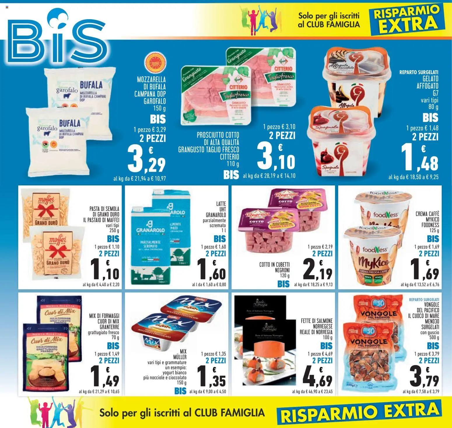Volantino Conad del 16/07/2026 | Pagina: 2 | Prodotti: Salmone, Gelato, Mozzarella, Prosciutto