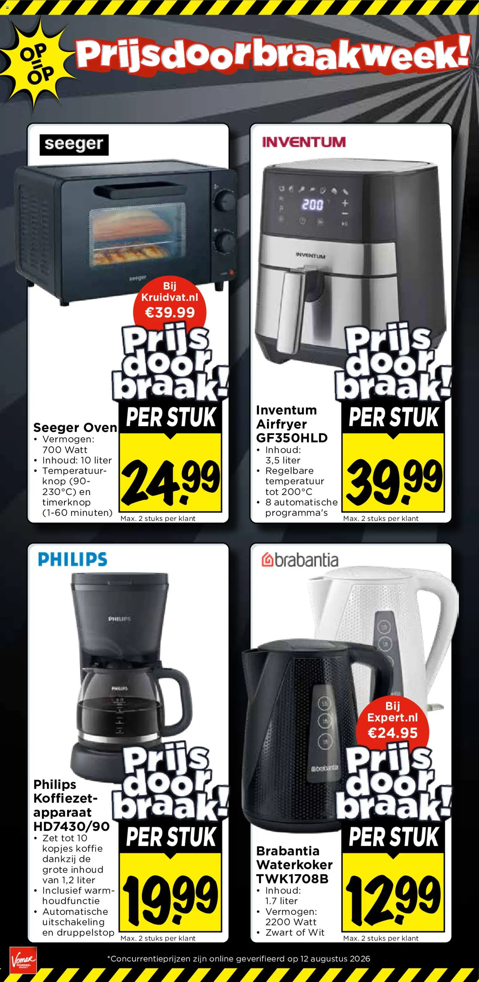 {H1} | Pagina: 9 | Producten: Koffie, Waterkoker, Oven