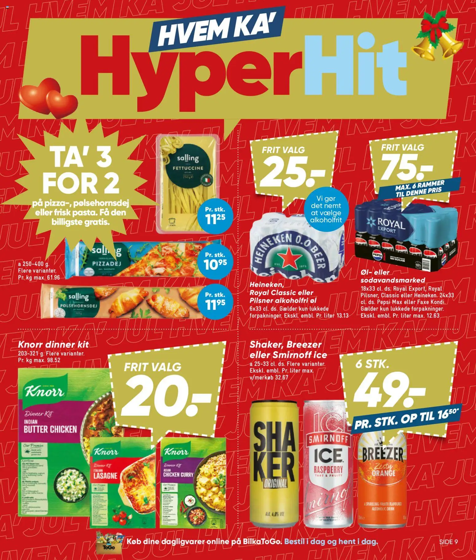 Bilka tilbudsavis – gyldig fra 30/10/2026 | Side: 9 | Produkter: Rammer, Pizzadej, Faxe Kondi, Pepsi Max