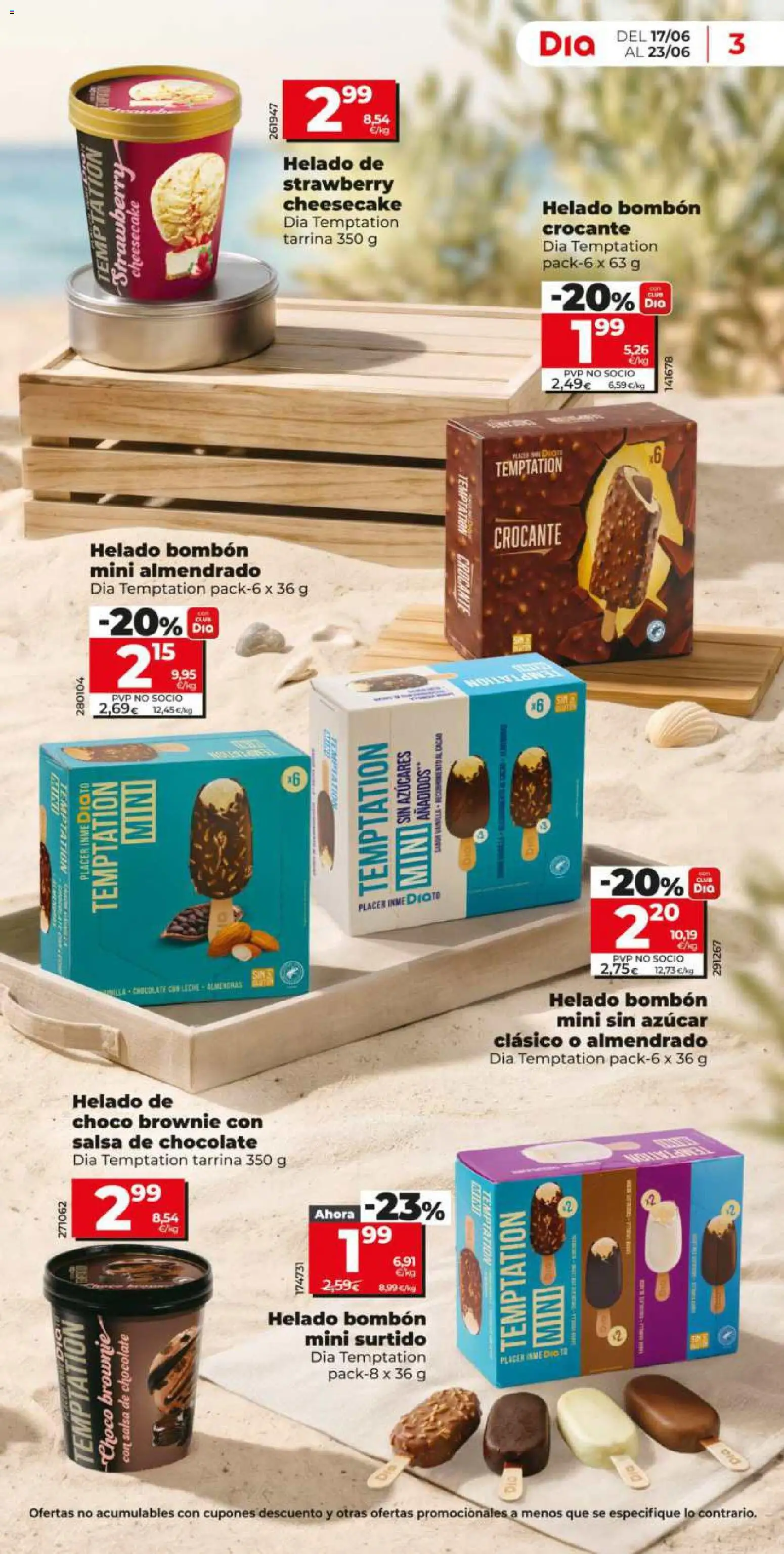 Dia - folleto Market │ válido desde el 17.06.2026 | Página: 3 | Productos: Helado bombón, Leche, Chocolate, Helado