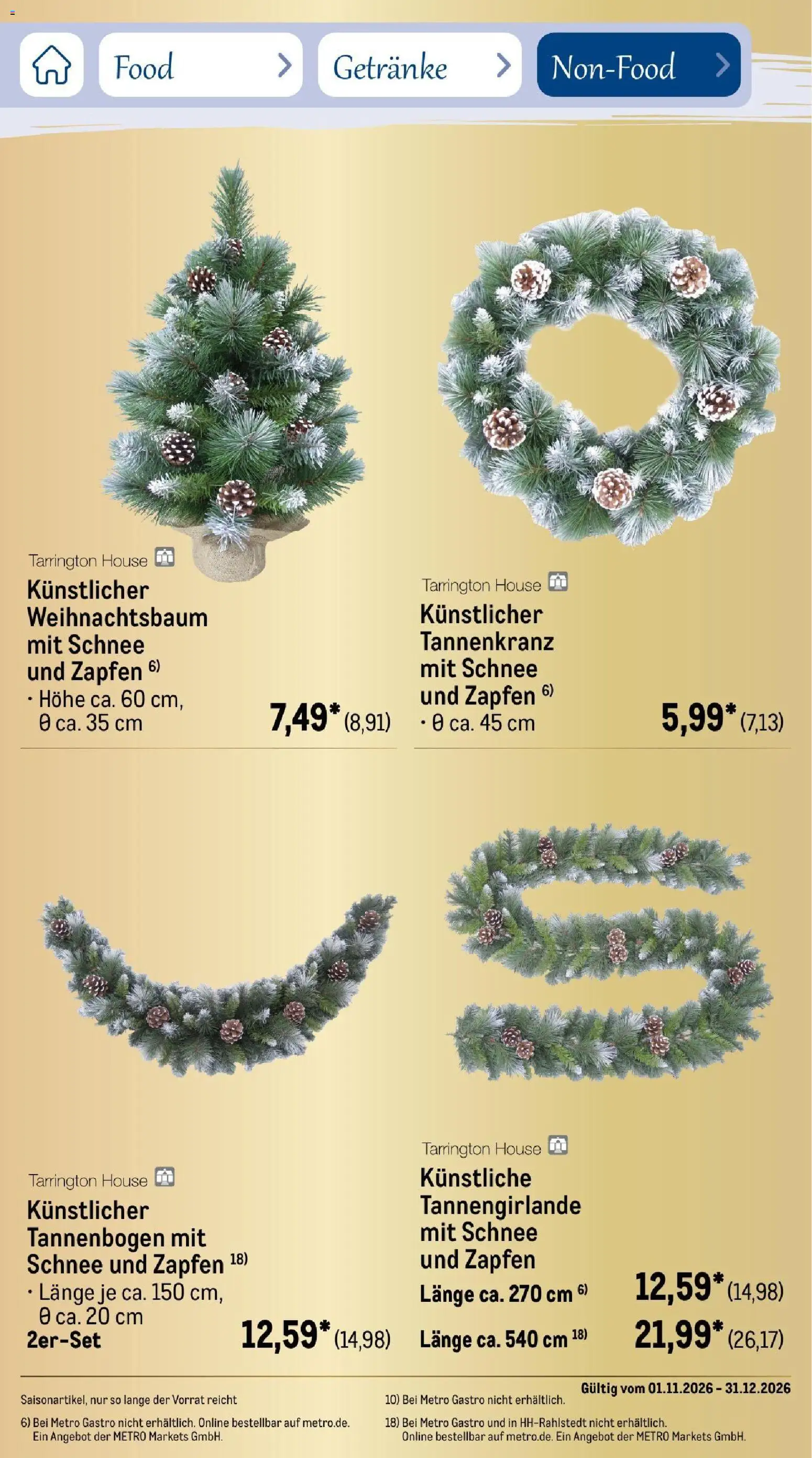 Metro Saisonkatalog Festtage voller Genuss – gültig ab 01.11.2026 | Seite: 107