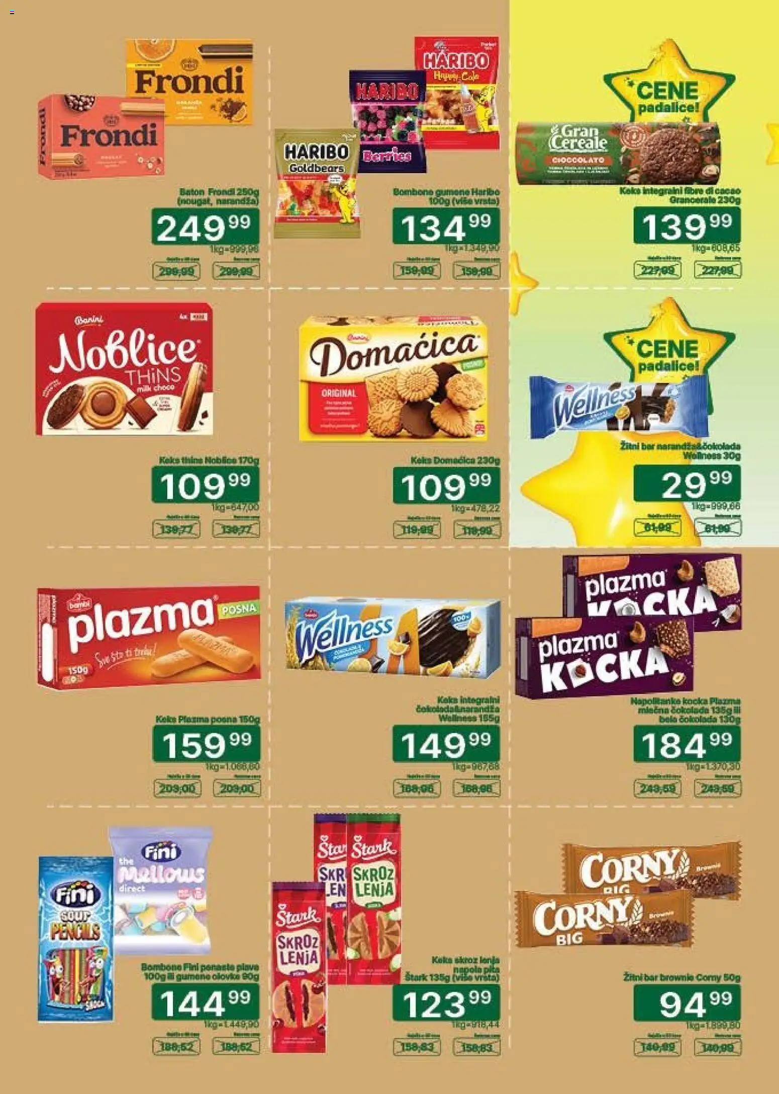 Univerexport katalog - važi od 01.09.2026 | Strana: 19 | Proizvode: Keks, Brownie, Noblice, Pita