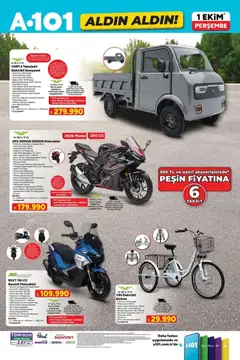 01 Ekim 2026 tarihinden itibaren geçerli olan A101 kataloğu önizlemesi | Sayfa: 6 | Ürünler: Su, Saat, Disk, Kasa