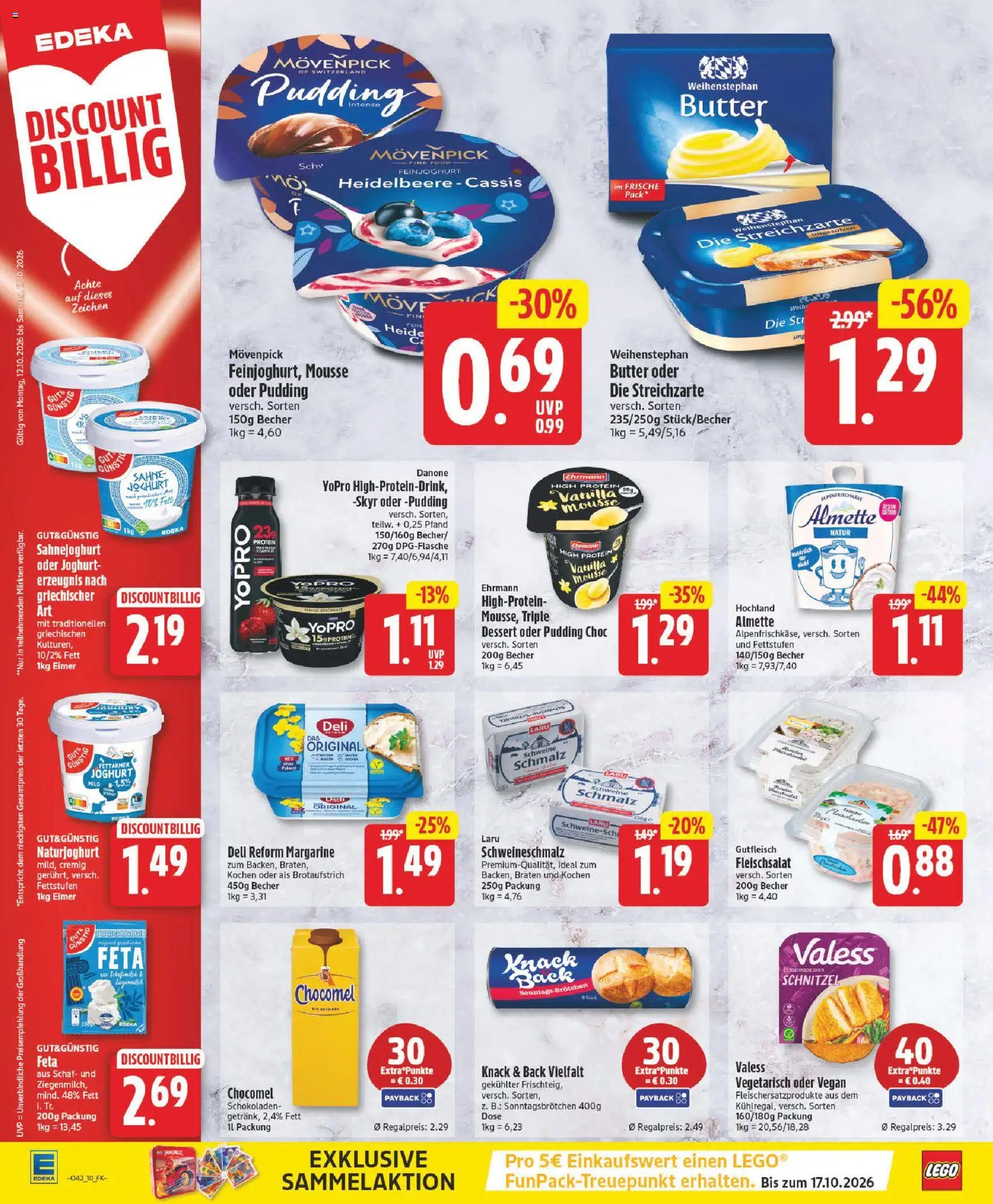 Elli Markt Prospekt – gültig ab 12.10.2026 | Seite: 10 | Produkte: Almette, Margarine, Butter, Joghurt