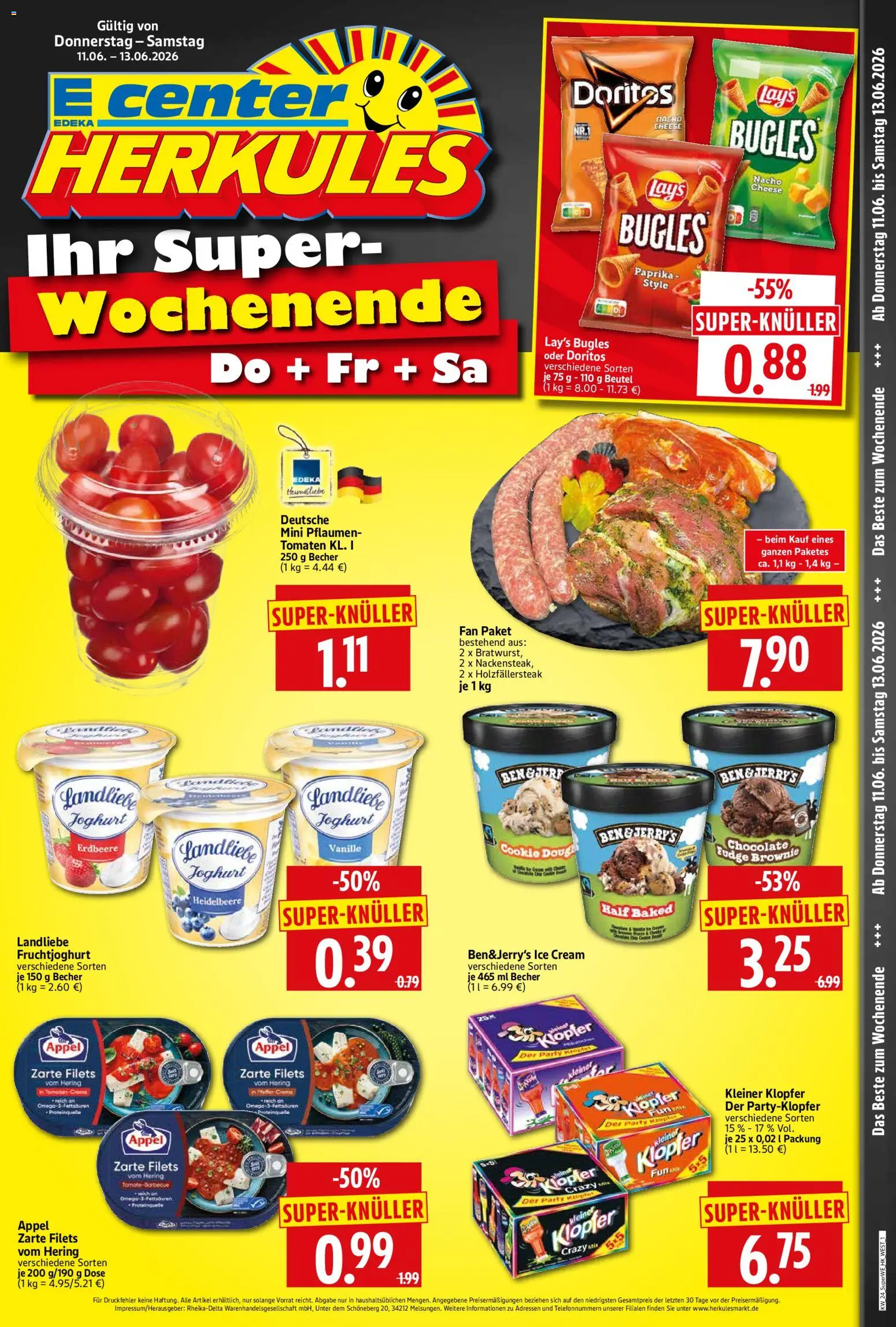 HERKULES Sonderbeilage – gültig ab 11.06.2026 | Seite: 1 | Produkte: Nokia, Pflaumen, Joghurt, Tomaten