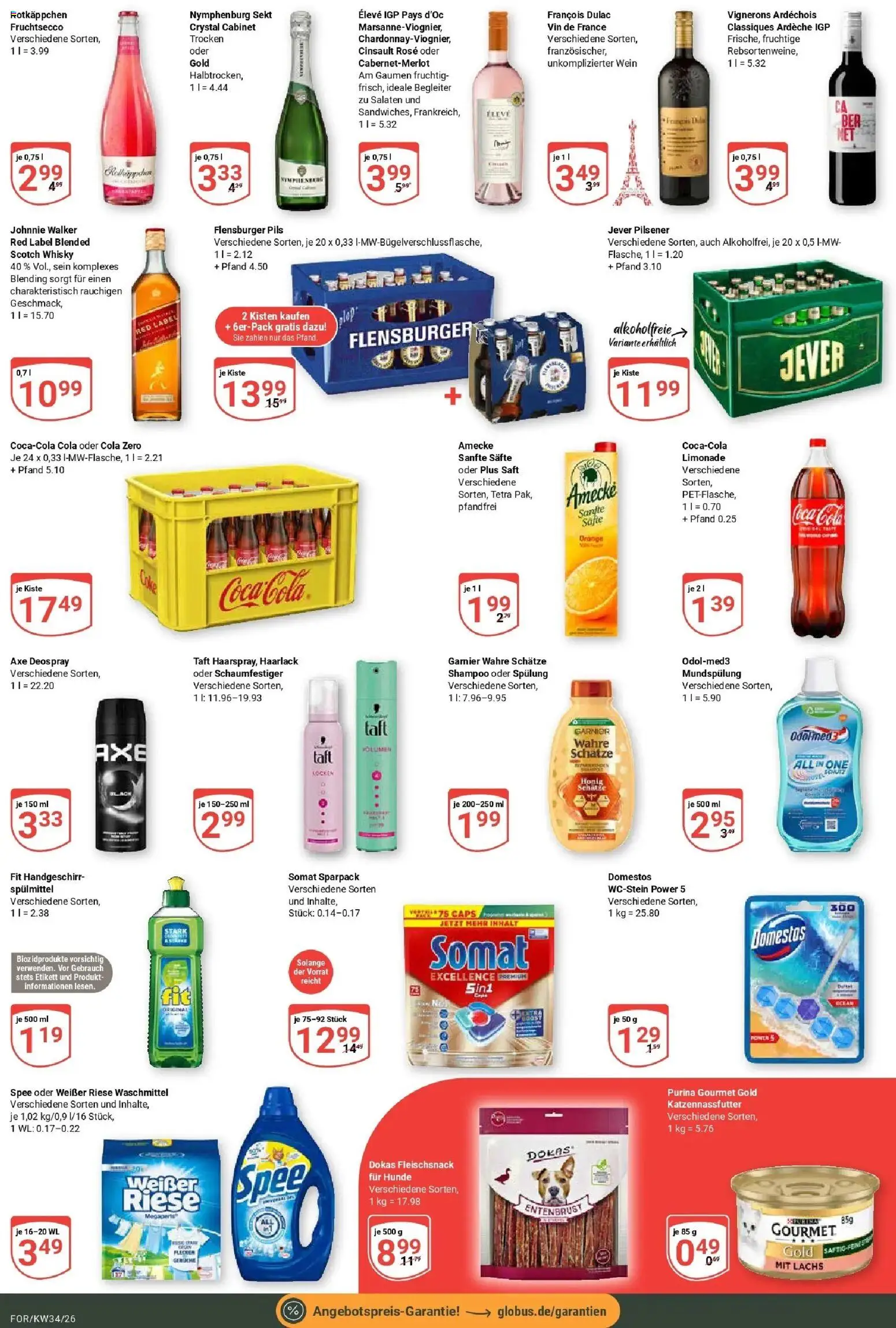 Globus Prospekt Forchheim (ab 17.08.2026) » Angebote online | Seite: 4 | Produkte: Sekt, Jever, Rotkäppchen, Wein