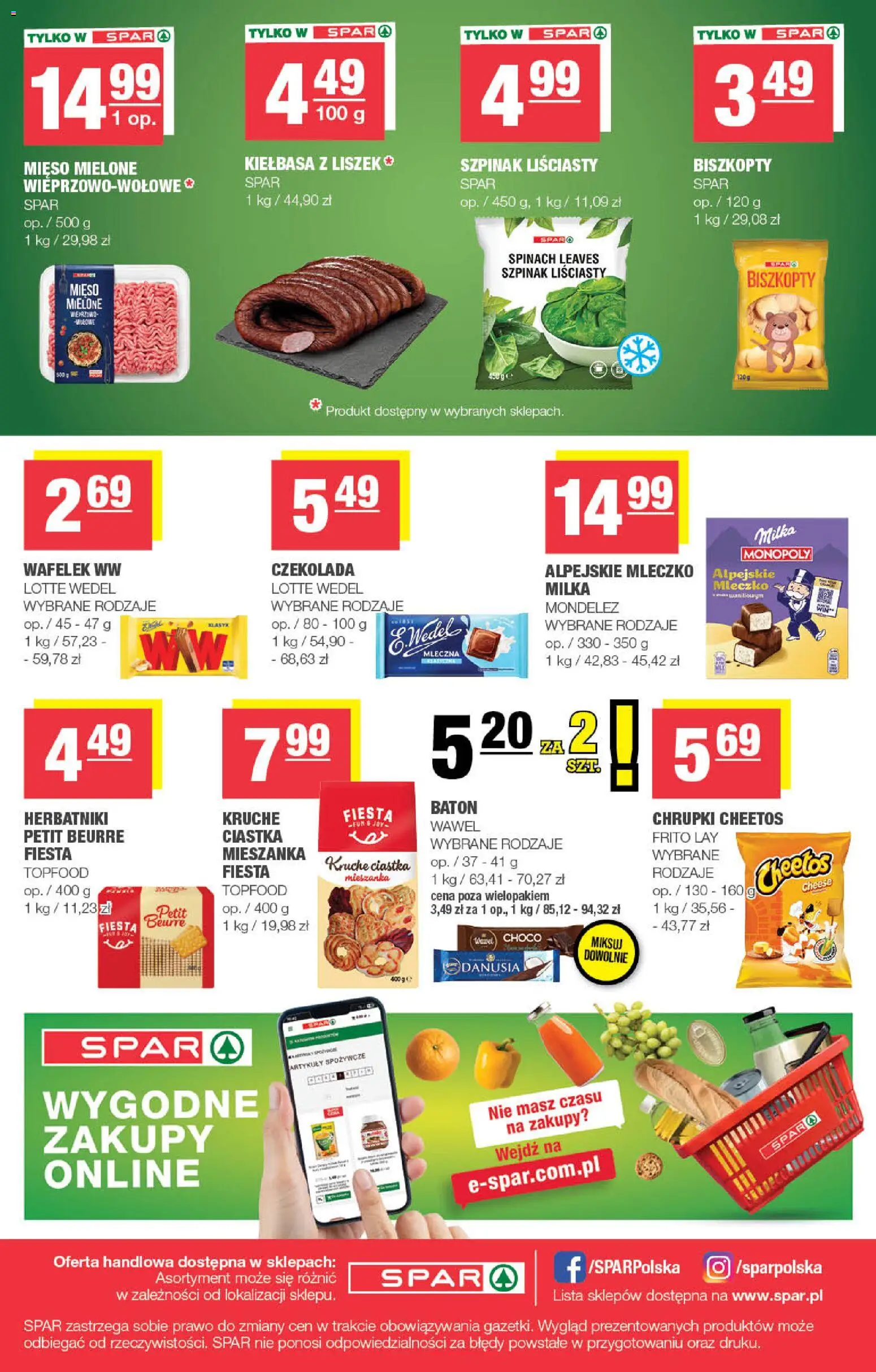 Spar gazetka od 03.06.2026 | Strona: 8 | Produkty: Kiełbasa, Mięso, Mięso mielone, Czekolada