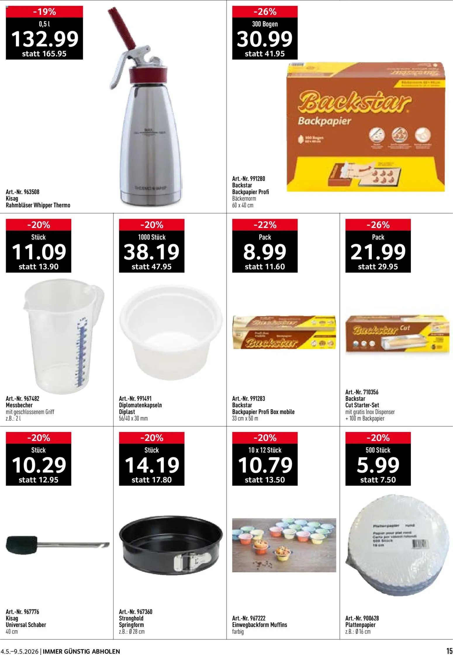 Prodega aktionen Bäckerei – gültig ab 04.05.2026 | Seite: 15 | Produkte: Box