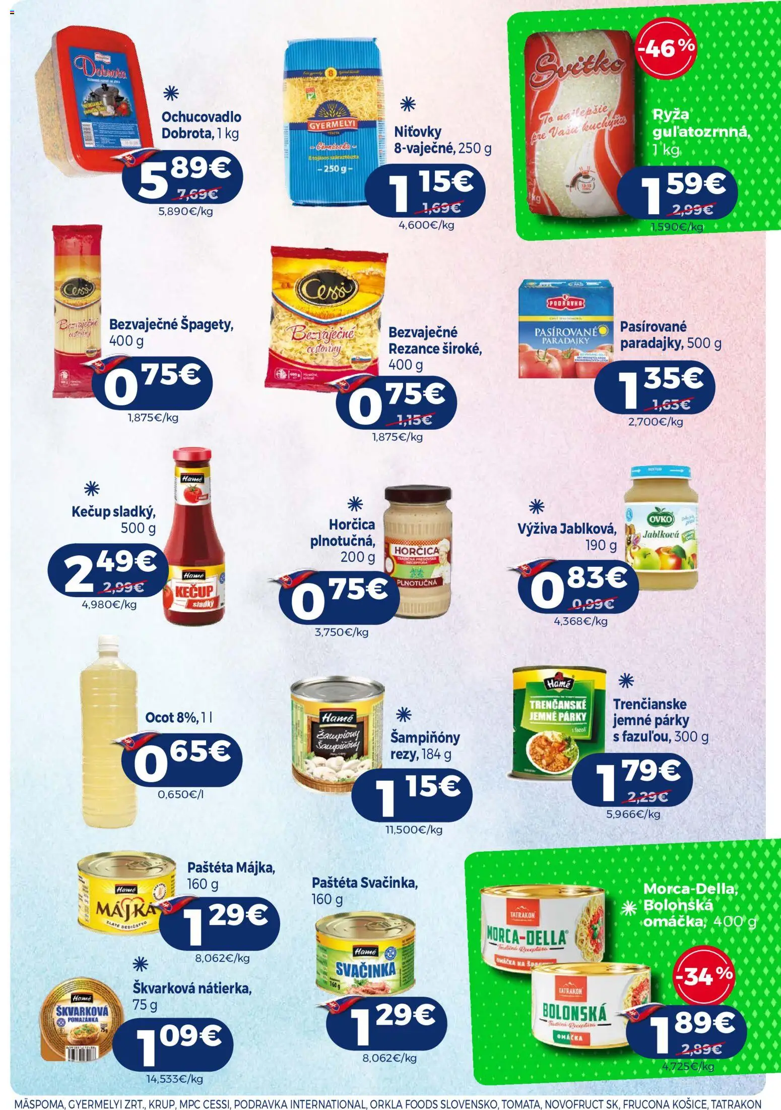 Nové Milk Agro akcie – leták je platný od 16.09.2026 | Strana: 13 | Produkty: Šampiňóny, Párky, Paštéta, Ocot