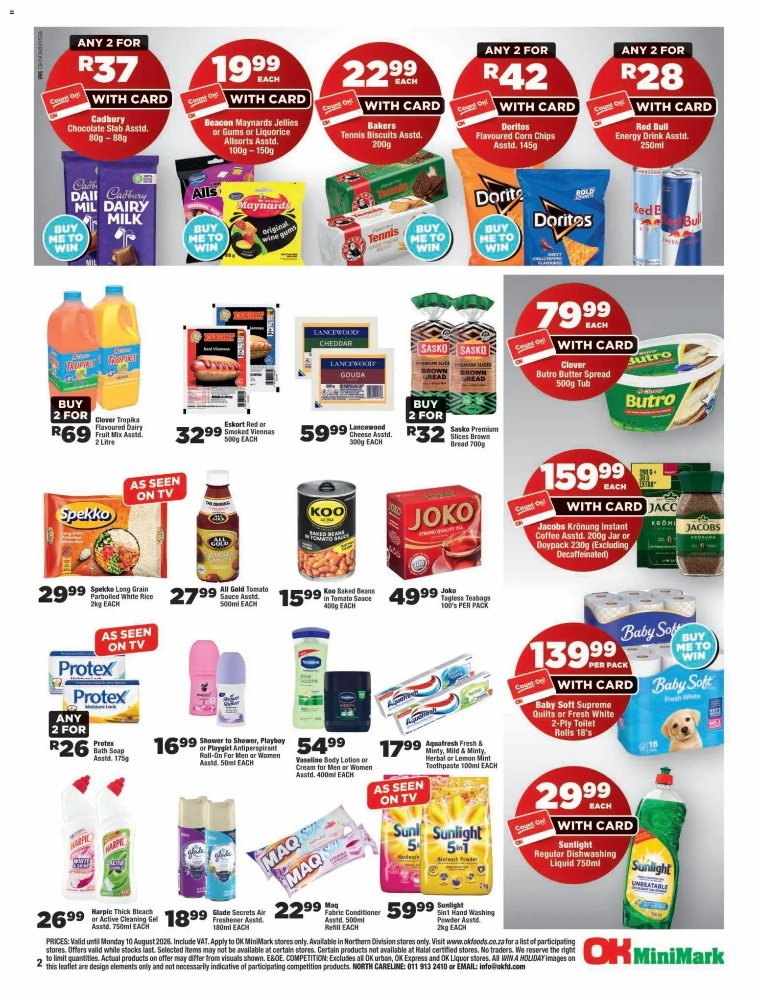 New OK Foods catalogue – valid from 24/07/2026 | Page: 2 | Products: TV, Tea, Cream, Sauce