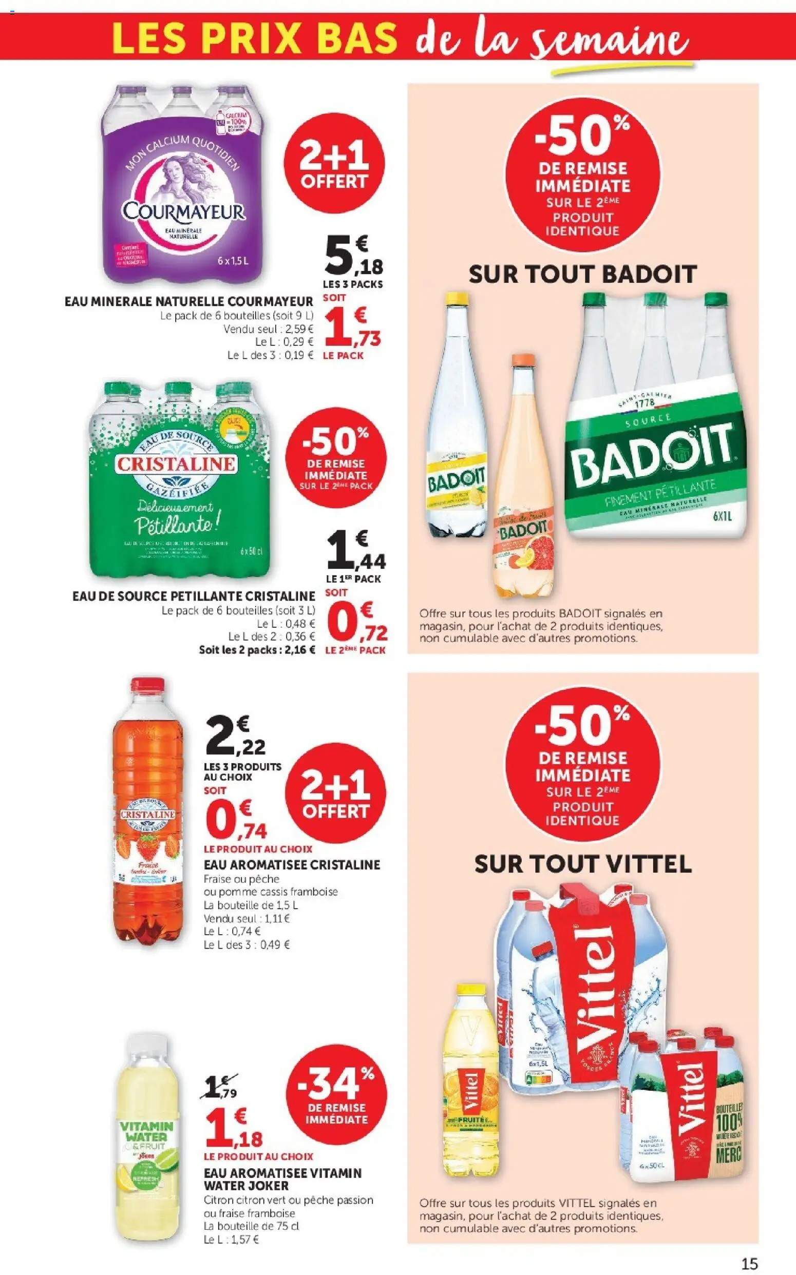 {H1} | Page: 15 | Produits: Citron, Fraise, Framboise, Bouteille
