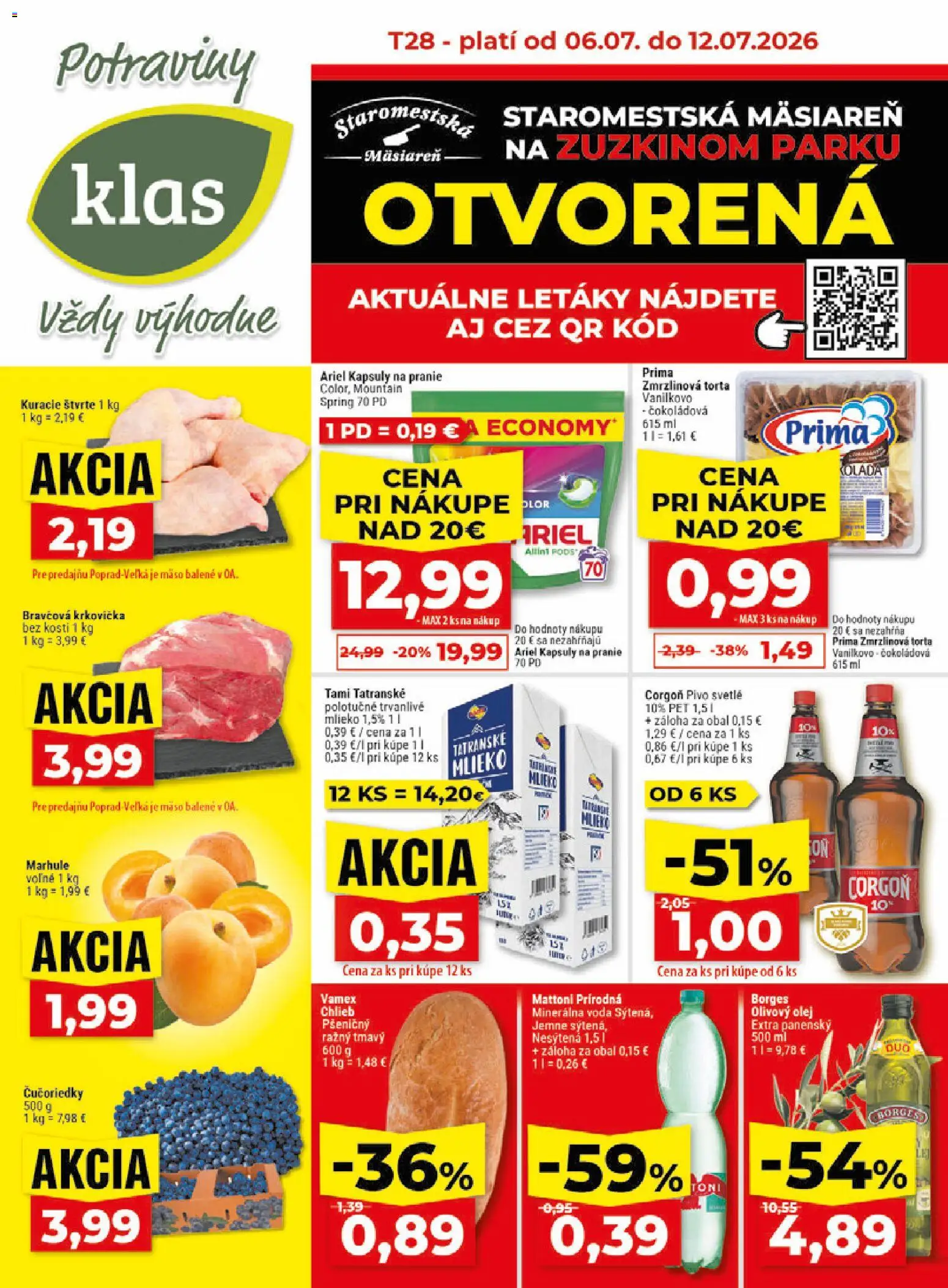 Nové Klas akcie – leták je platný od 06.07.2026 | Strana: 1