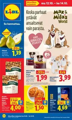 Lidl-mainoslehti voimassa 12/10/2026 alkaen