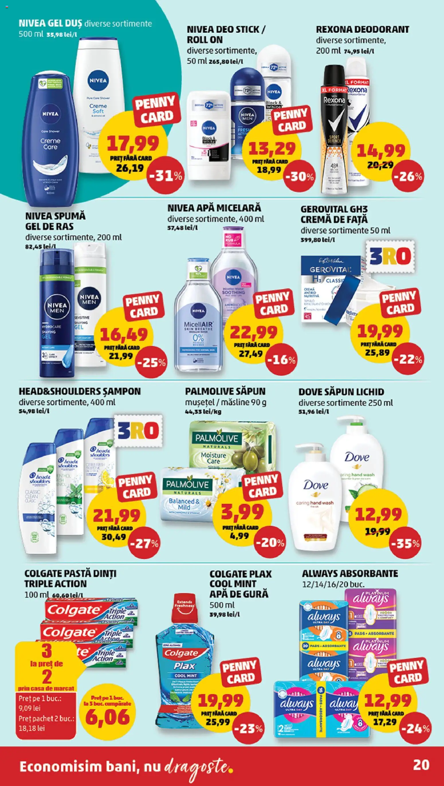 Noul catalog PENNY – valabil de la 20.05.2026 | Pagină: 20 | Produse: Pomelo, Apă micelară, Pastă de dinți, Săpun lichid