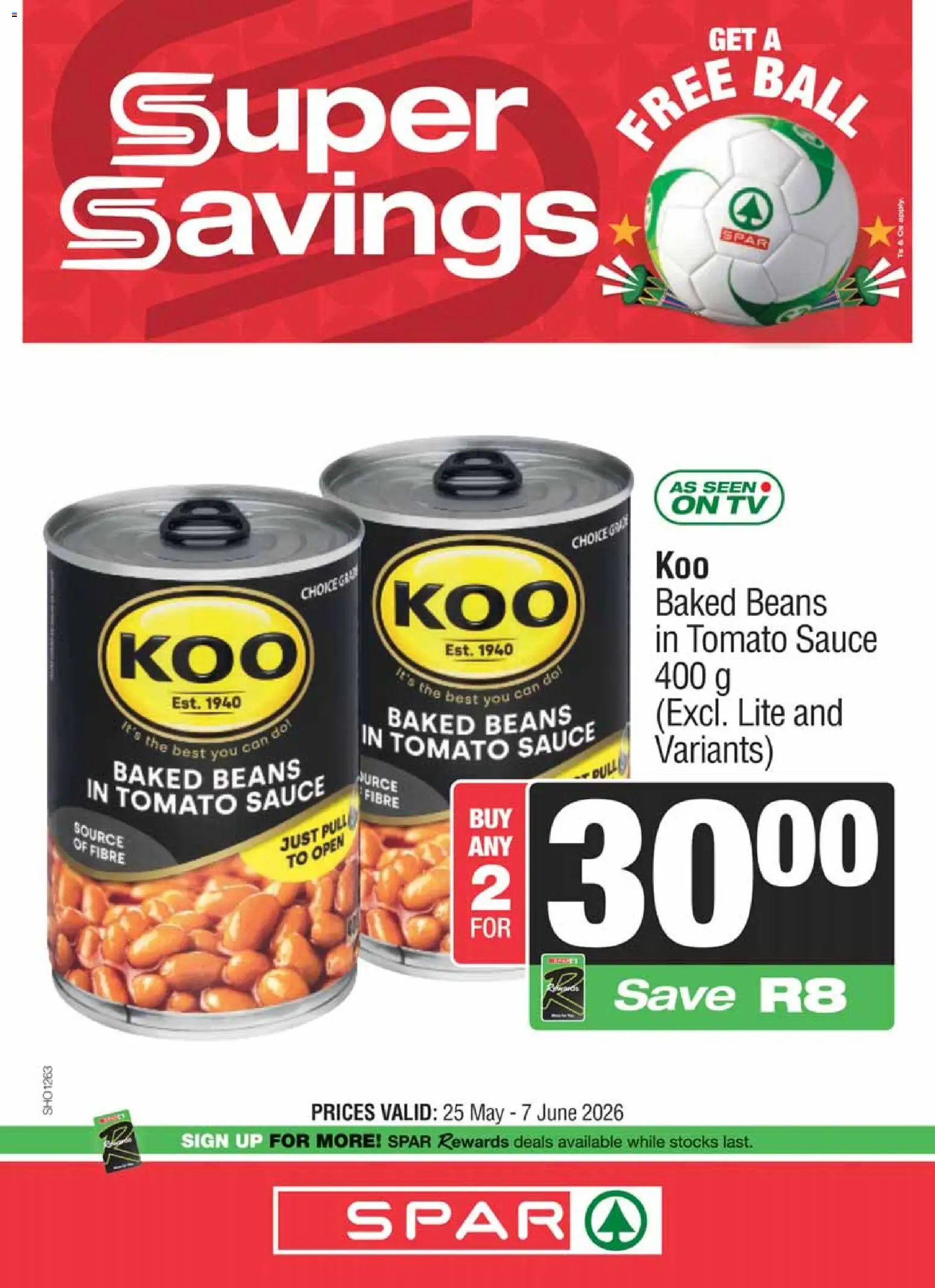New Superspar catalogue – valid from 25.05.2026 | Page: 4 | Products: Beans, Baked beans, Tomato sauce, Sauce