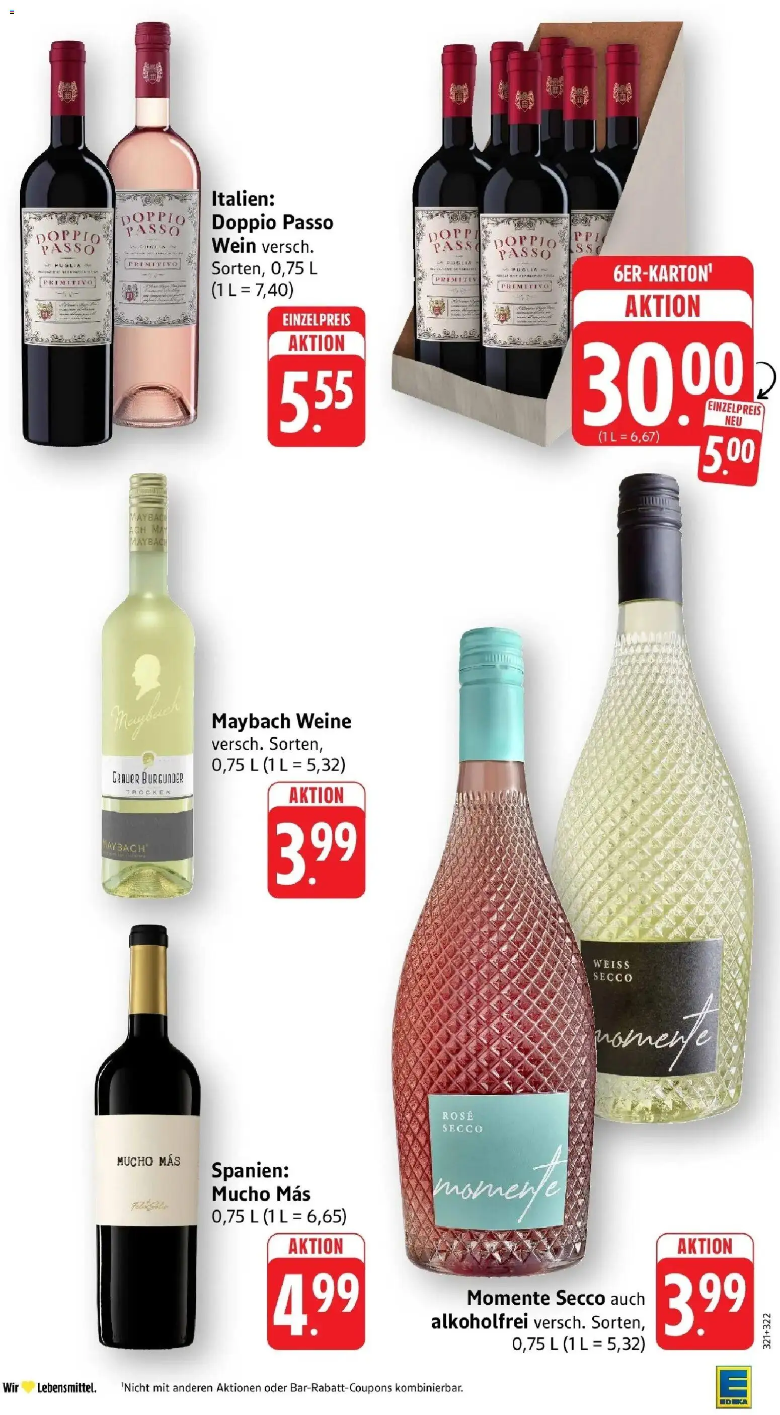 Edeka prospekt Beckingen	 – gültig ab 04.05.2026 | Seite: 46 | Produkte: Doppio Passo, Wein