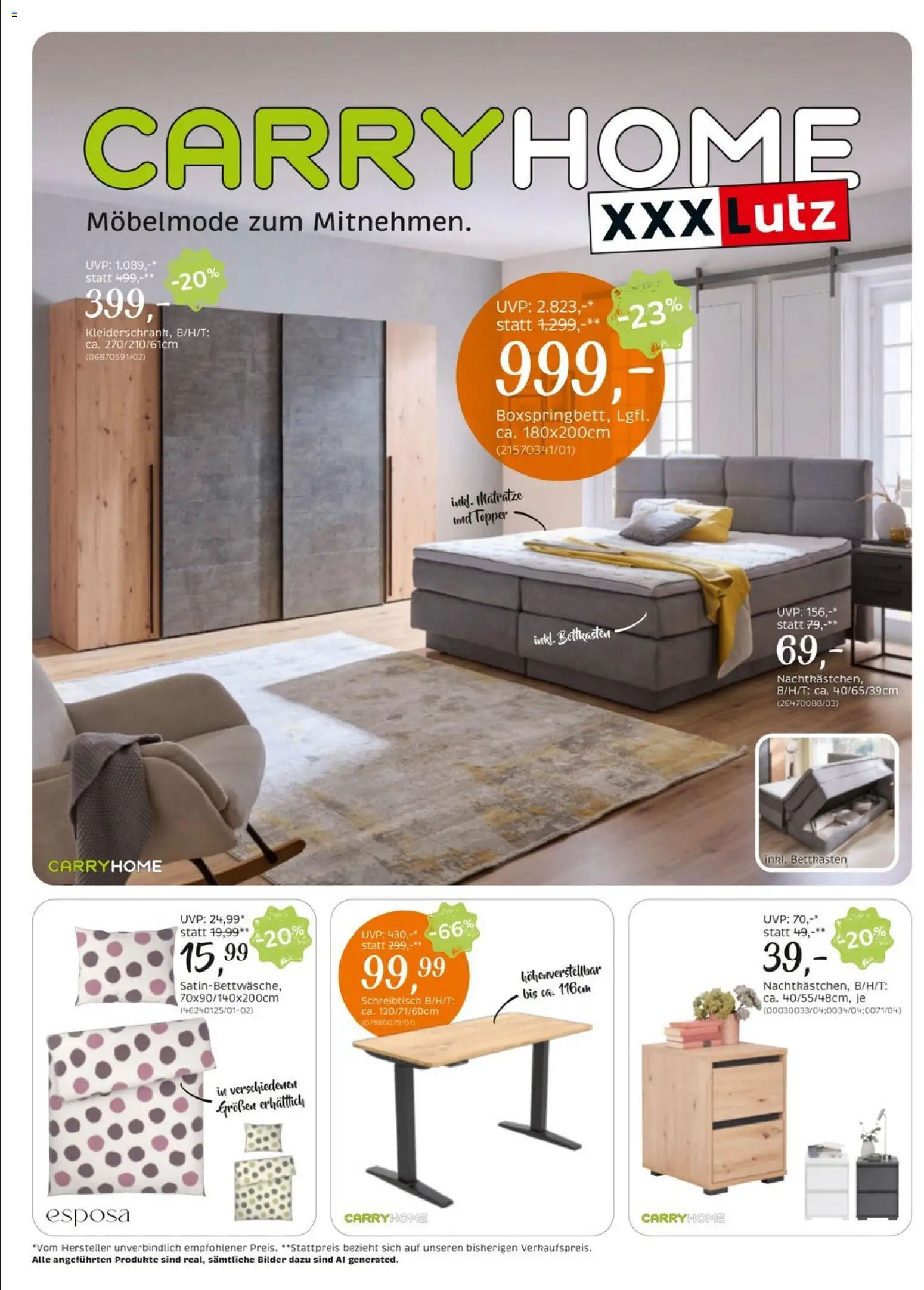 XXXLutz Carry Home gültig ab 15.09.2026 | Seite: 1