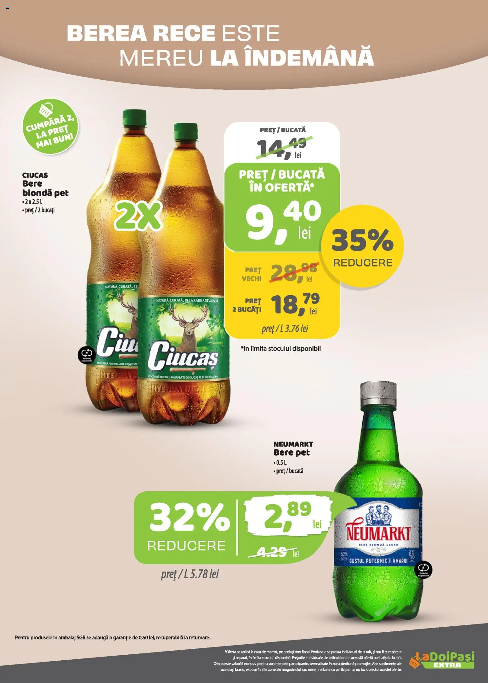 Noul catalog LaDoiPași – valabil de la 01.09.2026 | Pagină: 14 | Produse: Aplică, Bere