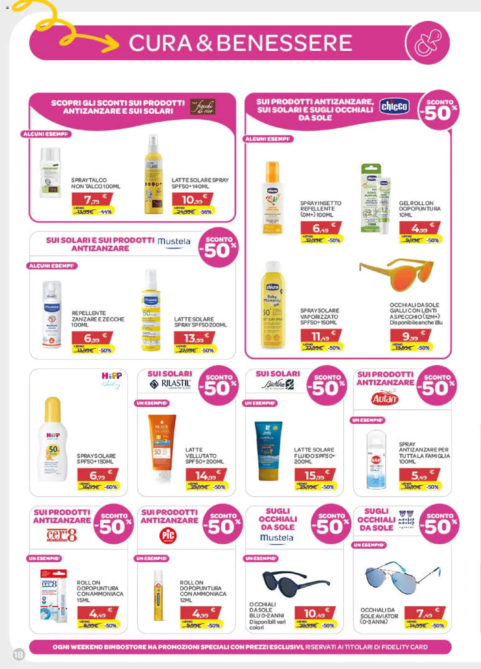 Volantino Bimbo store del 27/08/2026 | Pagina: 18 | Prodotti: Antizanzare, Latte, Occhiali, Lenti