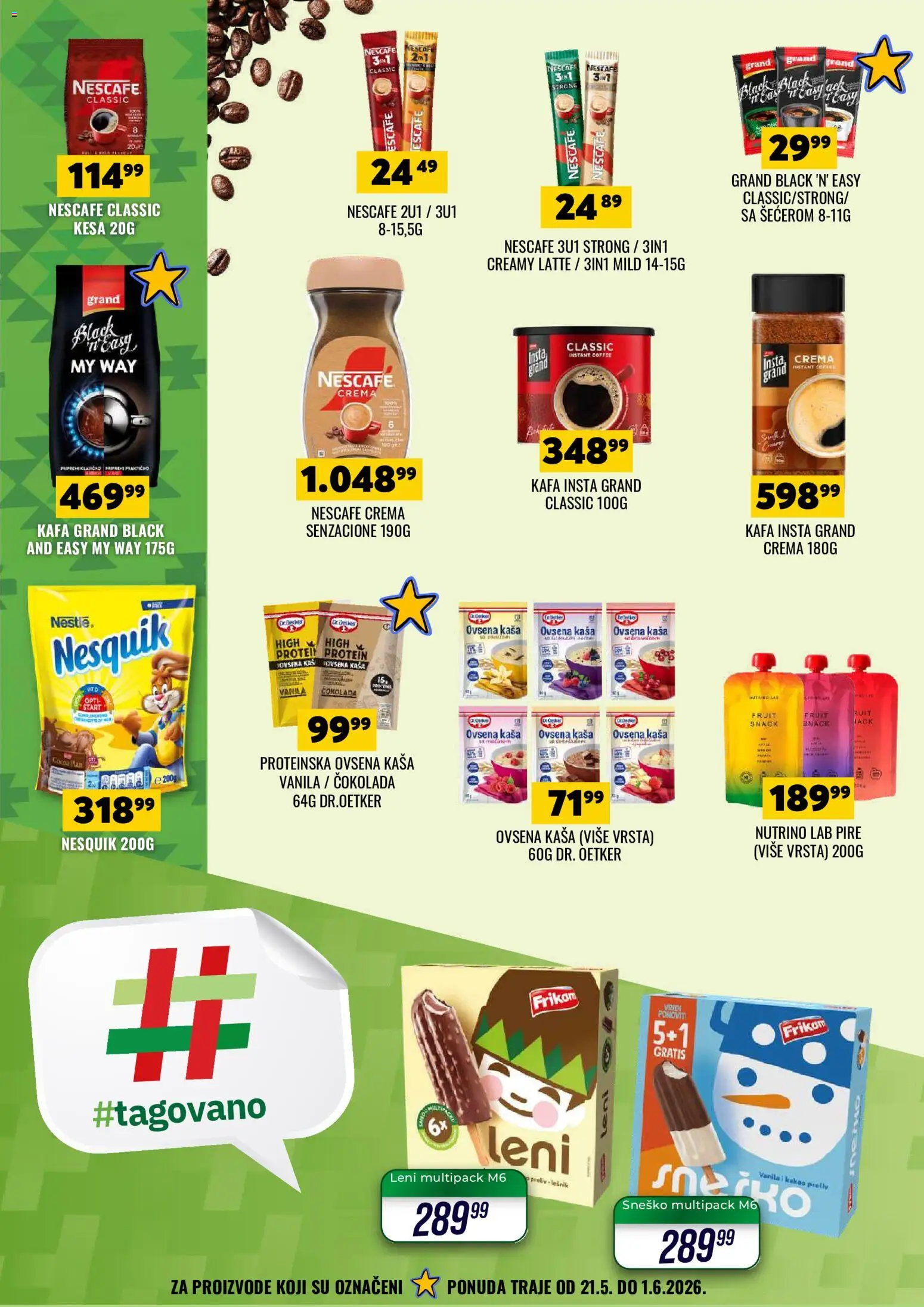 Tekijanka katalog - važi od 20.05.2026 | Strana: 4 | Proizvode: Protein, Ovsena kaša, Čokolada, Nesquik