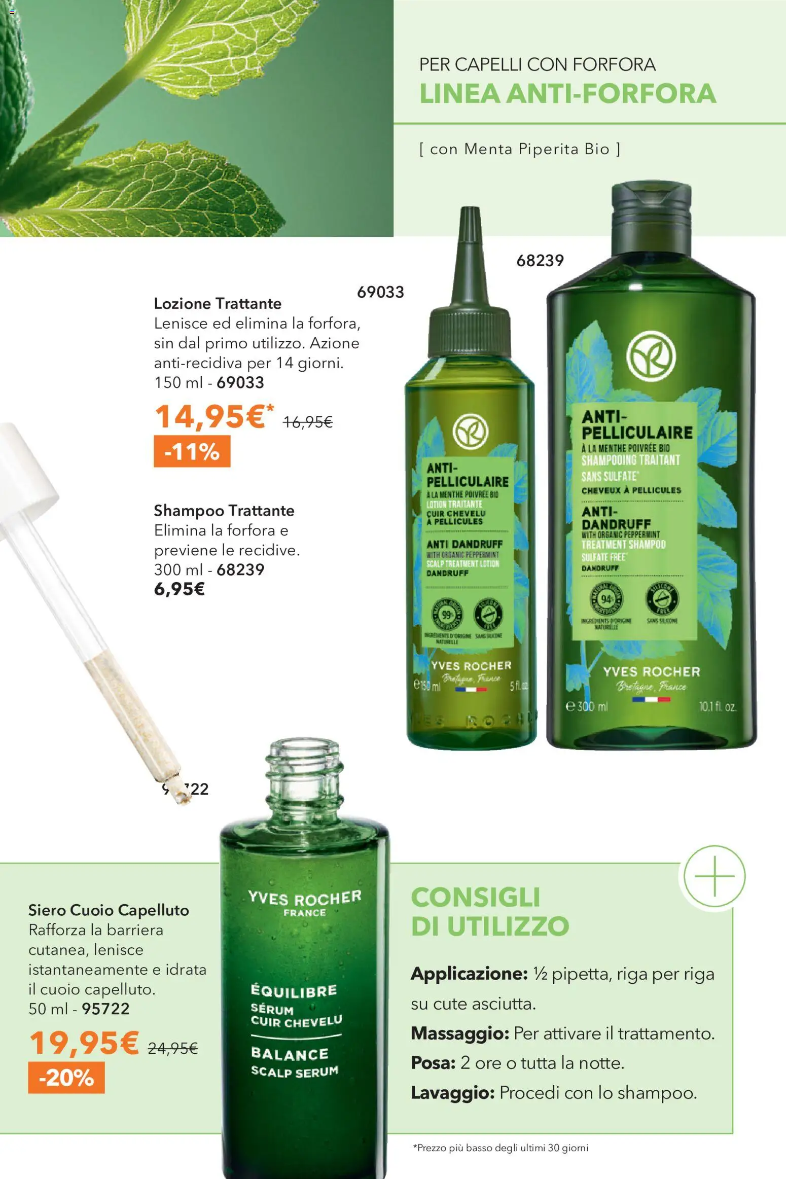Volantino Yves Rocher del 04.06.2026 | Pagina: 70 | Prodotti: Shampoo, Menta