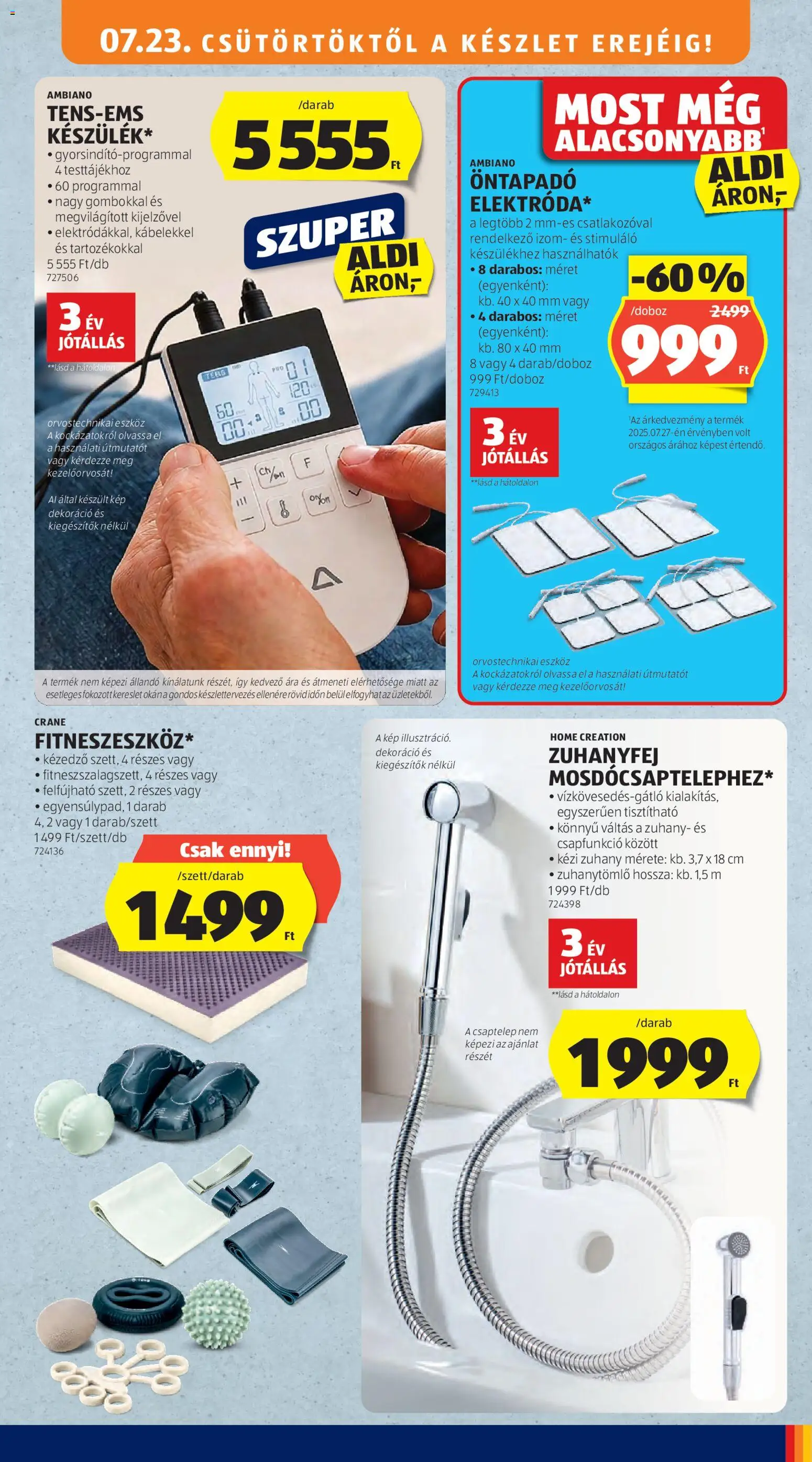 Aldi akciós ujság - amely érvényes a következő dátumtól: 2026.07.23. | Oldal: 39
