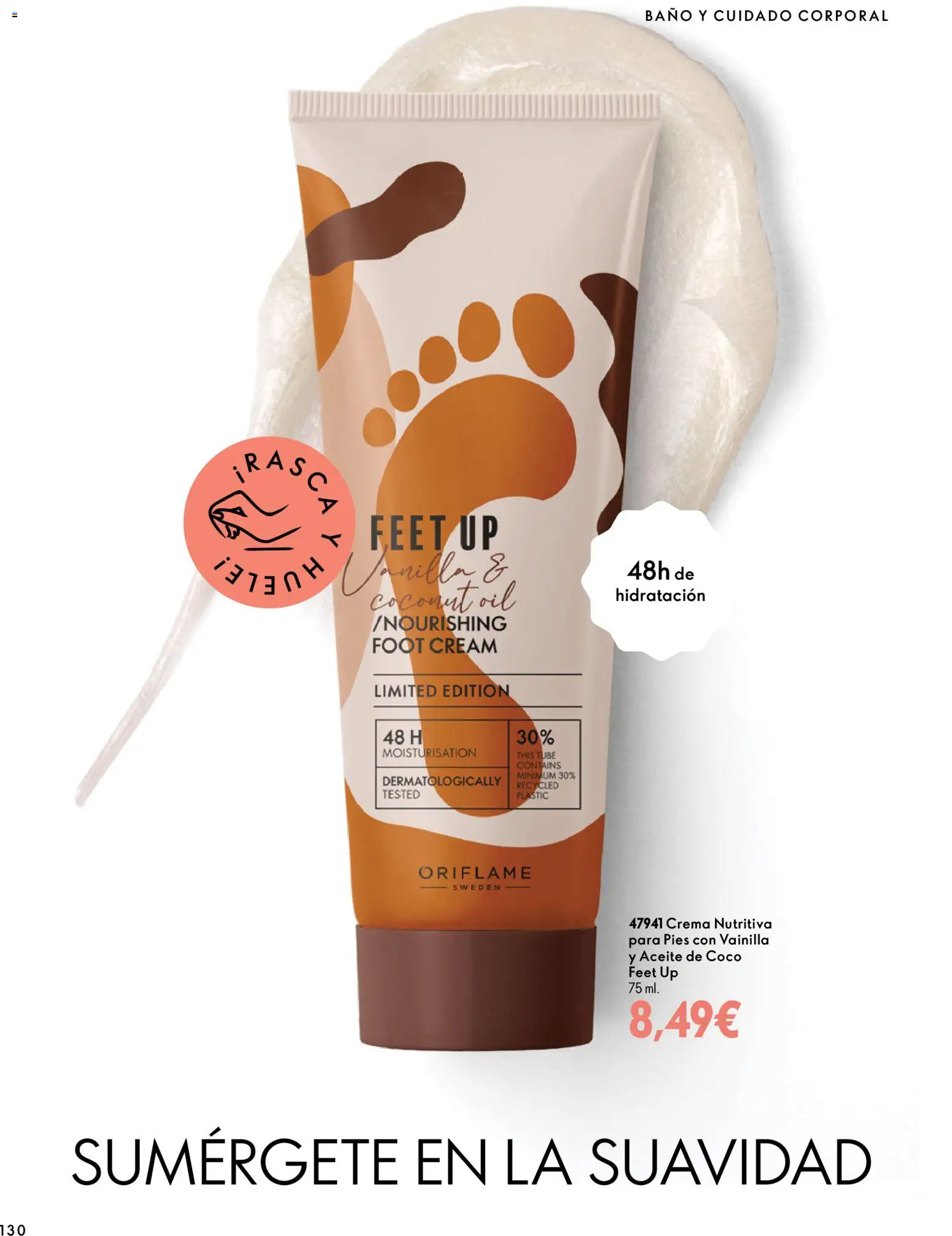 Oriflame - Catálogo Campaña 14 │ válido desde el 07/10/2026 | Página: 130 | Productos: Crema, Aceite de coco, Crema nutritiva, Baño