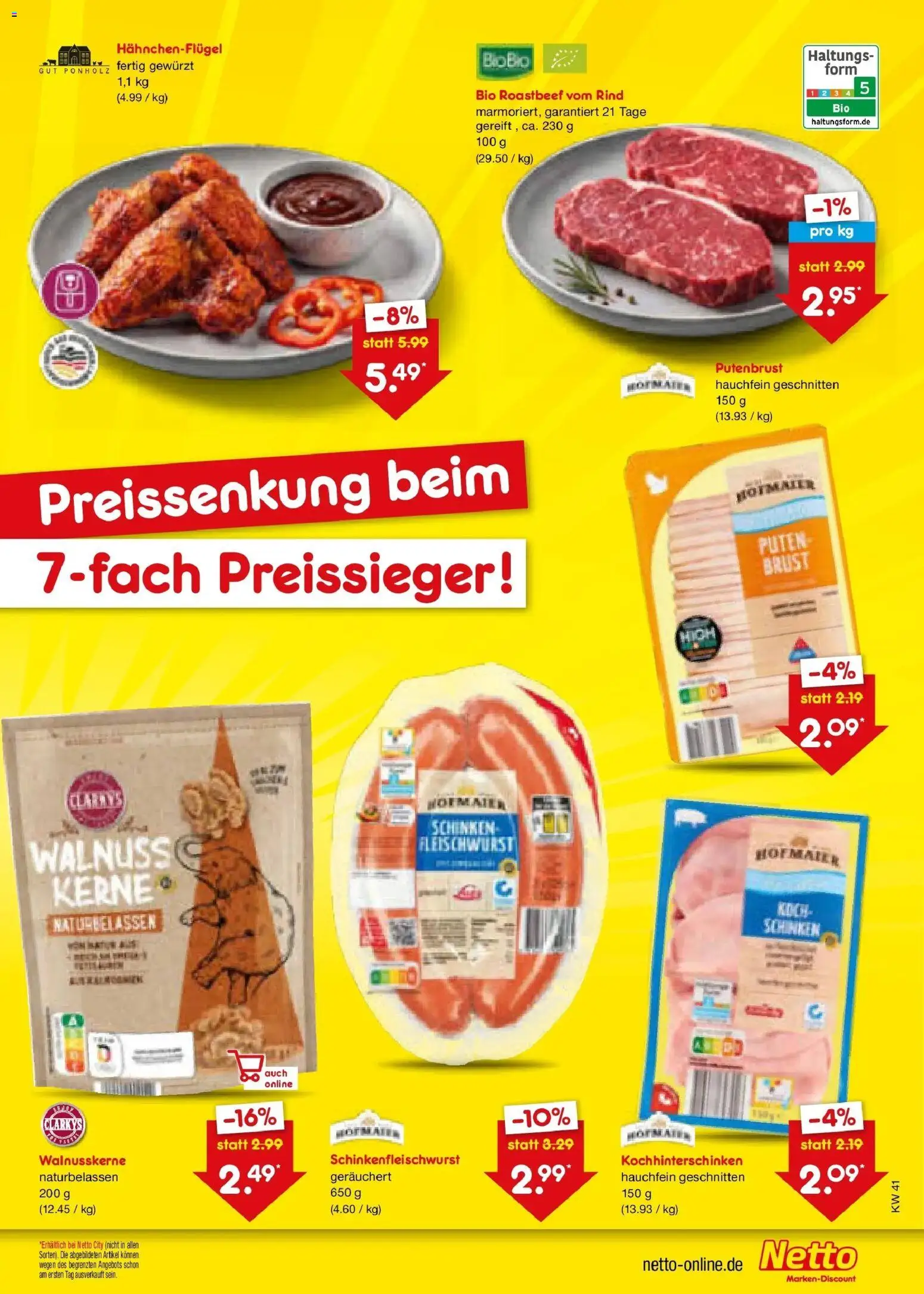 Netto Marken-Discount Prospekt Ludwigshafen-Edigheim (ab 05.10.2026) » Angebote | Seite: 23 | Produkte: Putenbrust, Roastbeef, Schinken