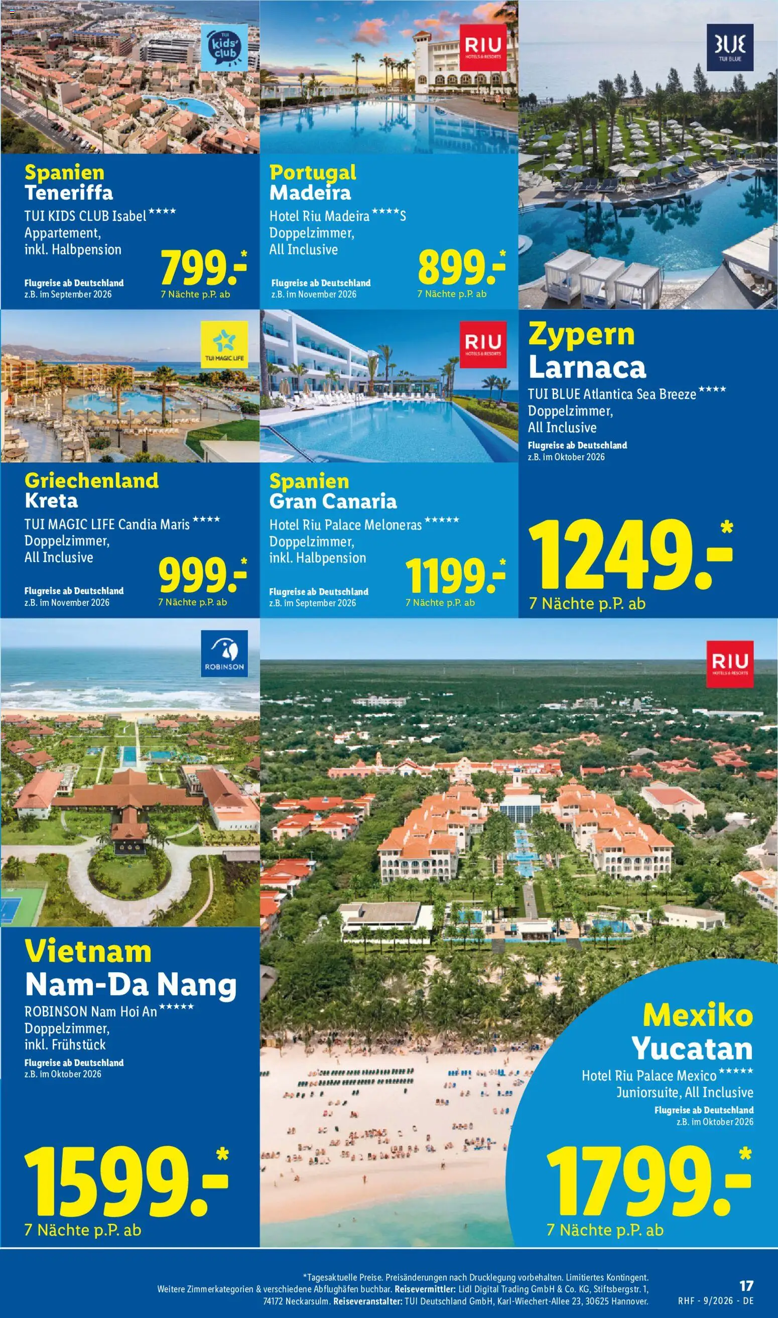 Lidl Reisen Prospekt – gültig ab 29.08.2026 | Seite: 17