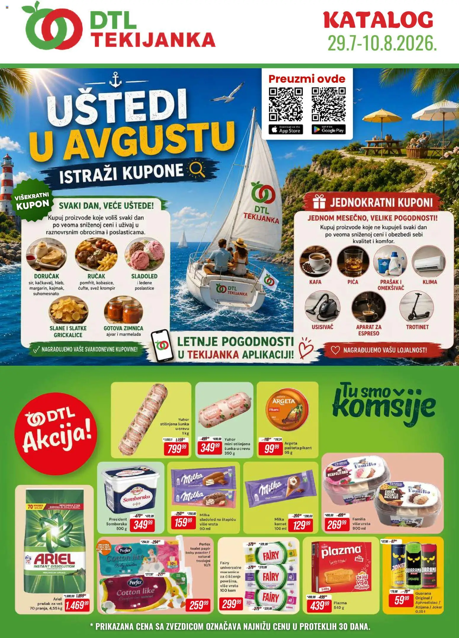 Tekijanka katalog - važi od 29.07.2026 | Strana: 1 | Proizvode: Ariel, Ajvar, Kafa, Klima