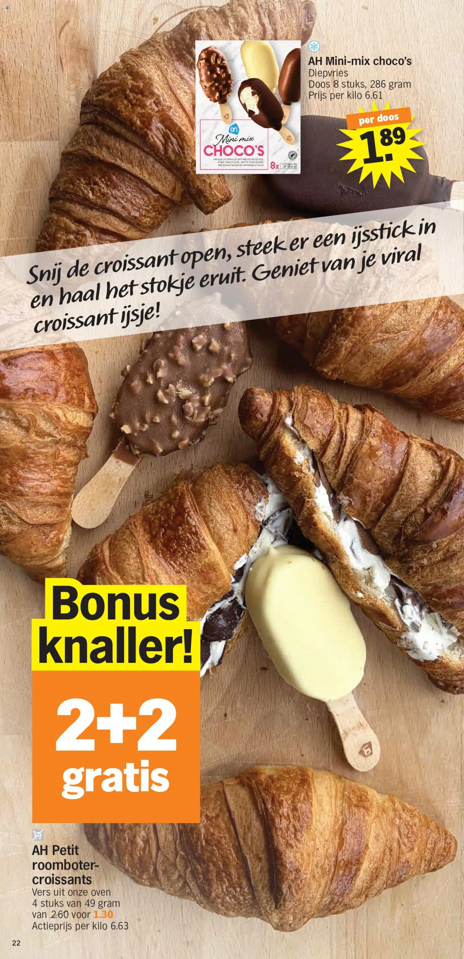{H1} | Pagina: 22 | Producten: Roomboter, Croissant, Oven, Chocolade