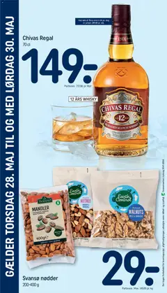 Svansø nødder, 200-400 g gyldig fra 26.05.2026 | Side: 32 | Produkter: Nødder, Whisky, Mandler, Søm