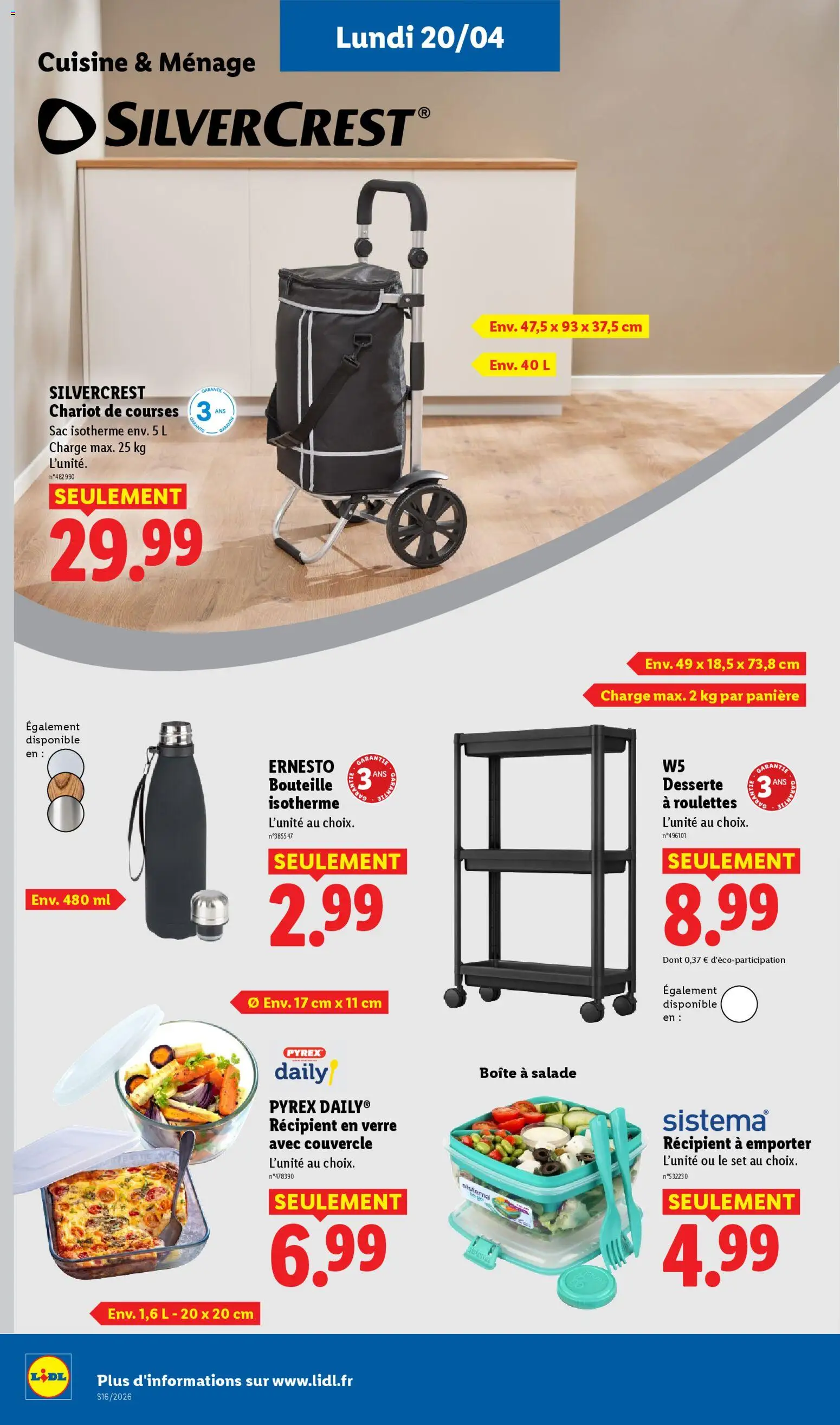 {H1} | Page: 50 | Produits: Salade, Thermos, Sac, Chariot de courses