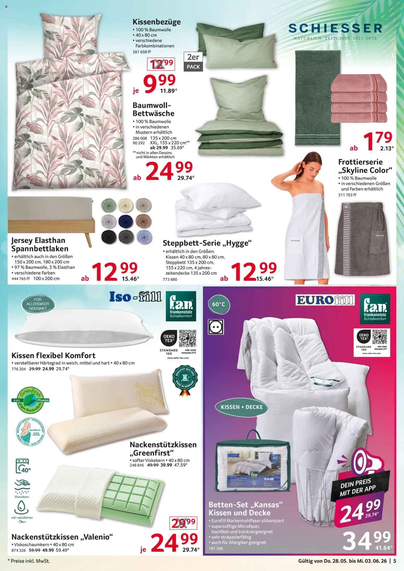 Selgros Non Food – gültig ab 28.05.2026 | Seite: 5 | Produkte: Kissen, Decke, Bettwäsche, Bettenset