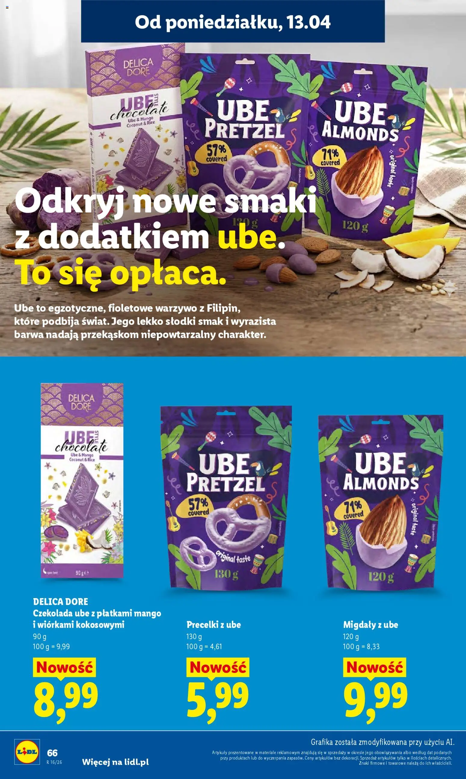 Lidl gazetka od 13.04.2026 | Strona: 72 | Produkty: Mango, Czekolada