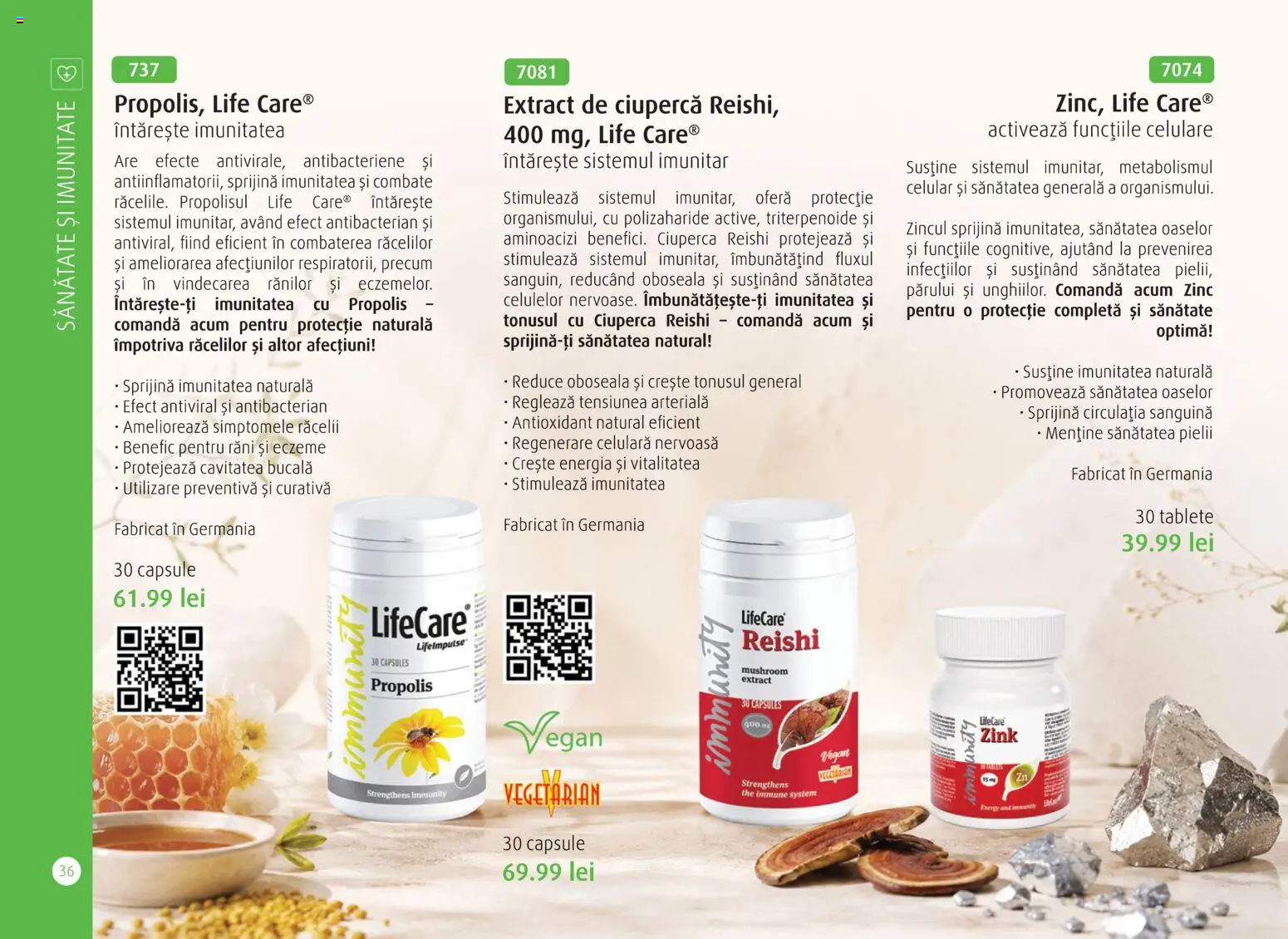Noul catalog Life Care – valabil de la 01.10.2026 | Pagină: 38 | Produse: Propolis