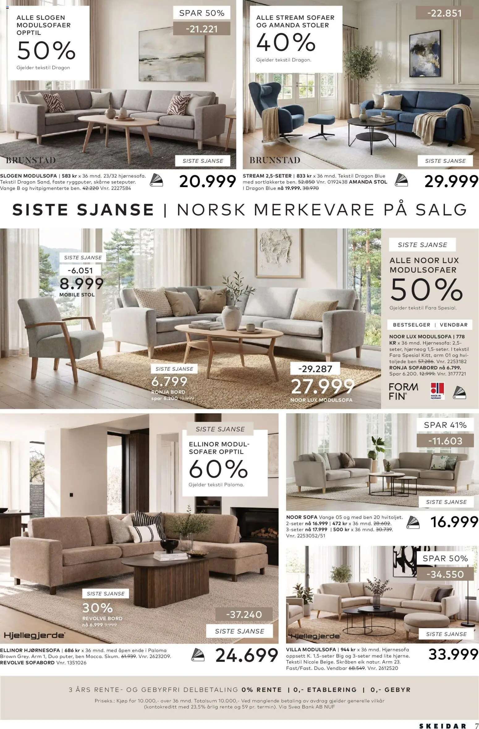 {H1} | Side: 7 | Produkter: Sofaer, Sofa, Bord, Stol