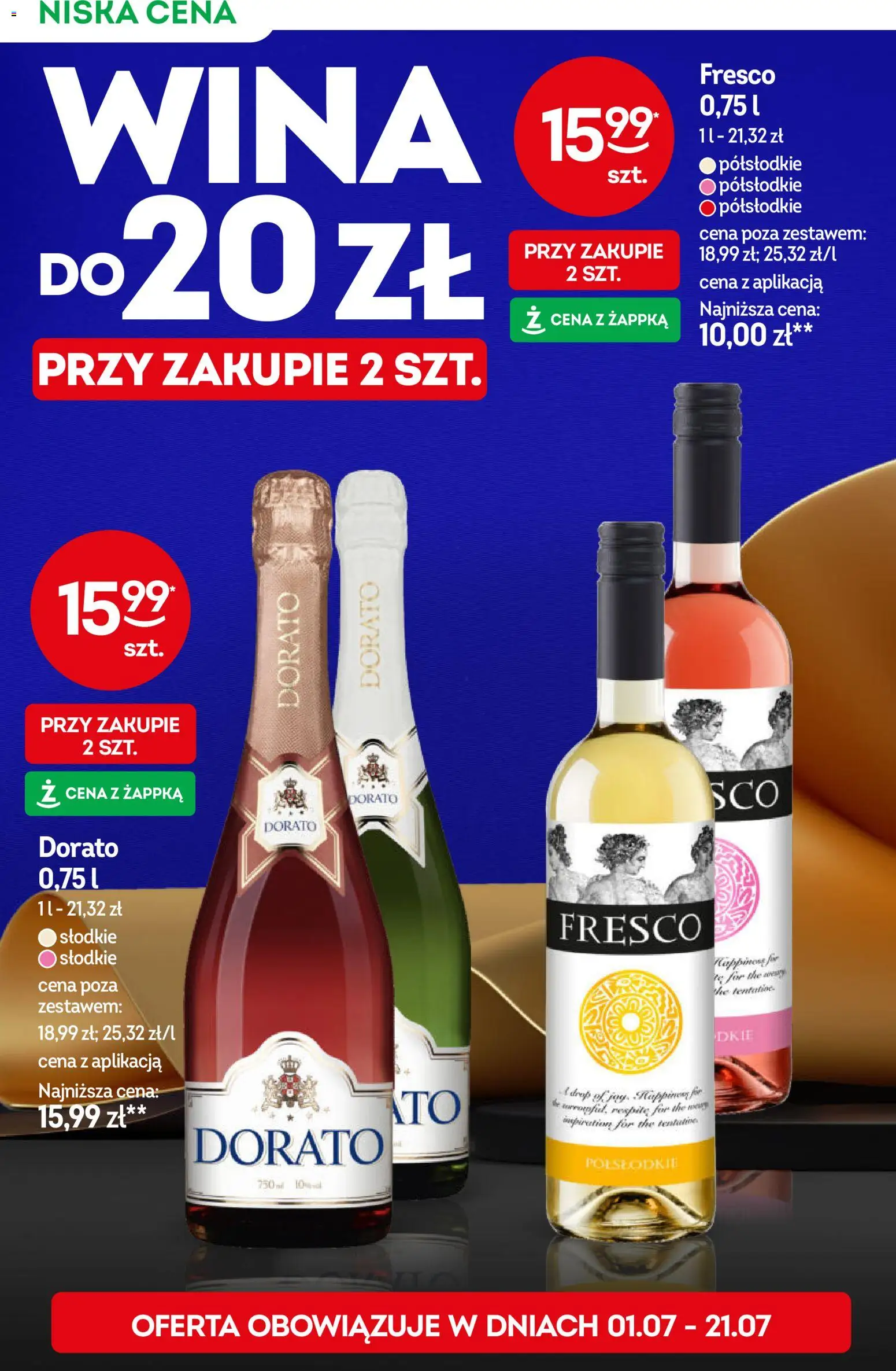 Żabka gazetka - Katalog win od 24.06.2026 | Strona: 6 | Produkty: Fresco