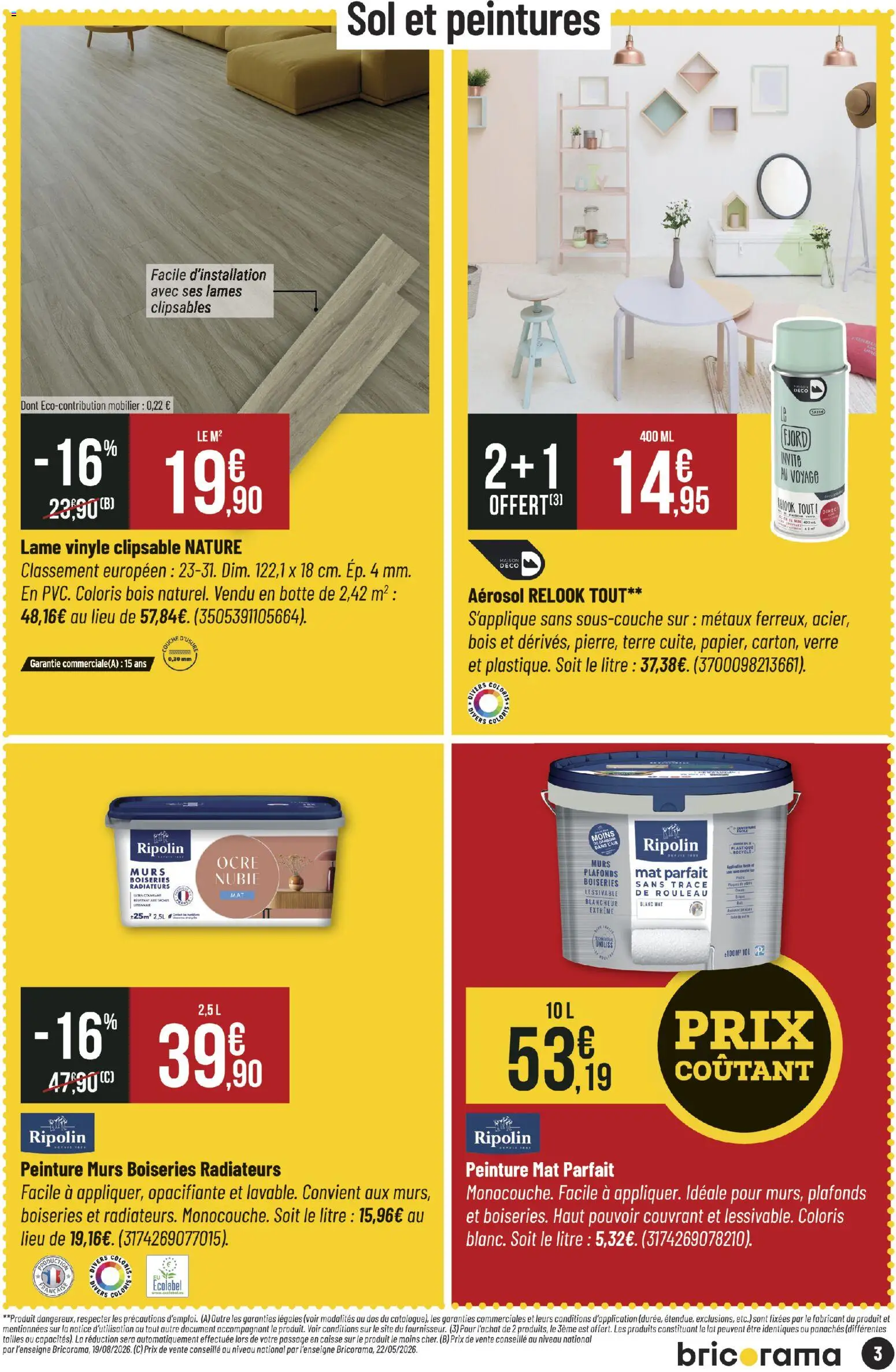{H1} | Page: 3 | Produits: Peinture, Rouleau