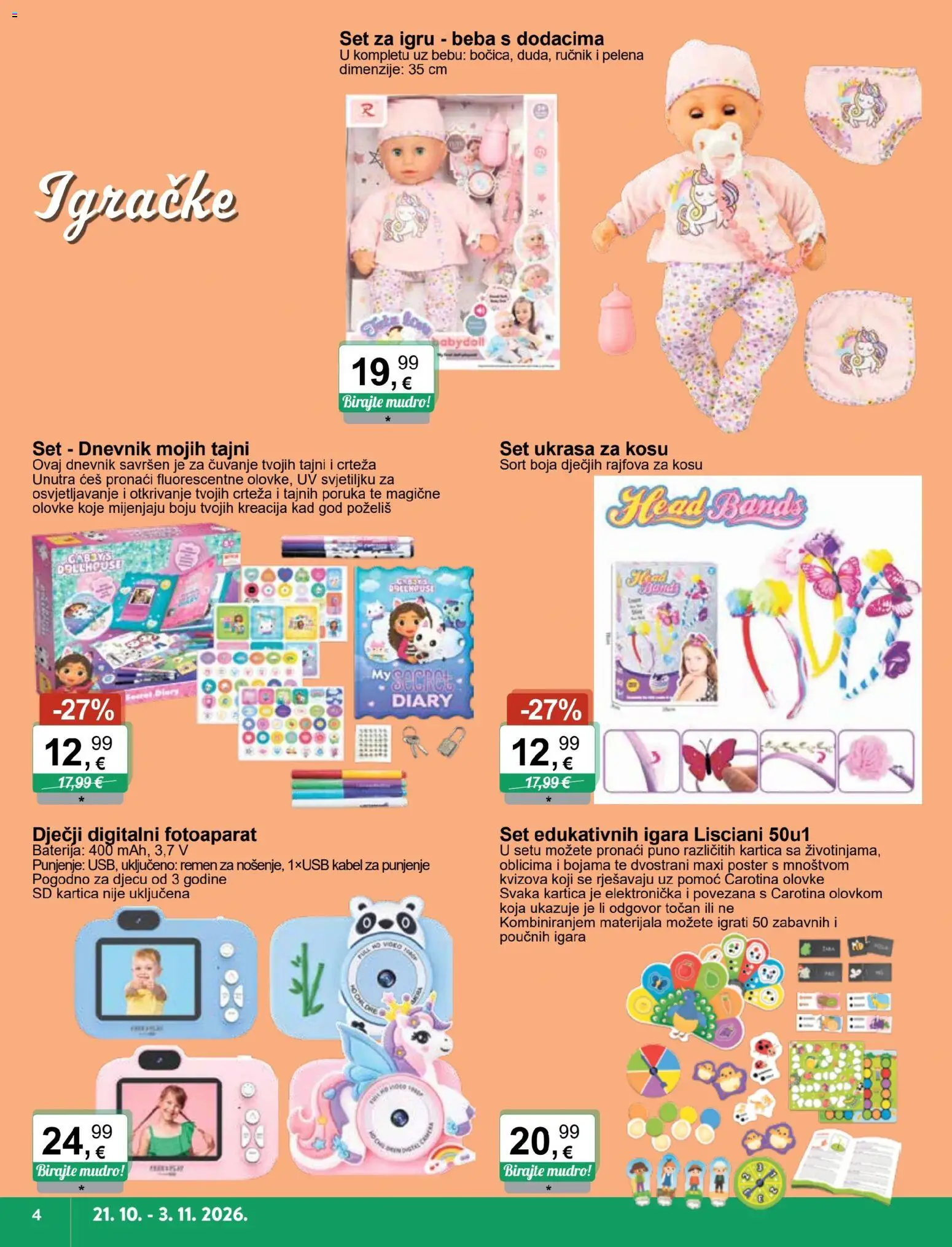 KTC katalog | vrijedi od 21.10.2026 | Stranica: 4 | Proizvodi: Baterija, Ručnik, Fotoaparat, Kabel