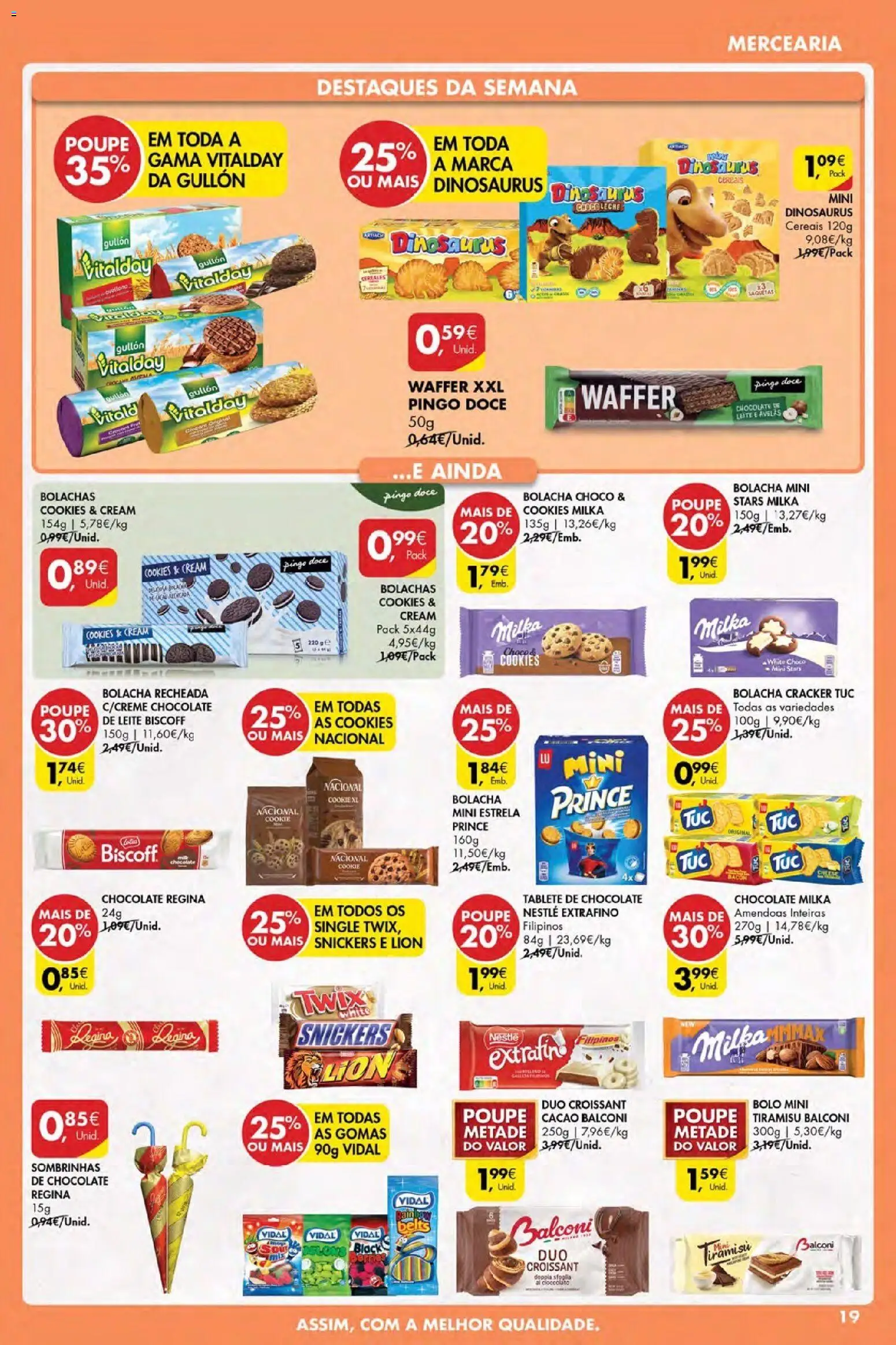 Pingo Doce Poupe Esta Semana Açores │ válido de 30.04.2026 | Página: 19 | Produtos: Amêndoas, Bacon, Filipinos, Bolachas