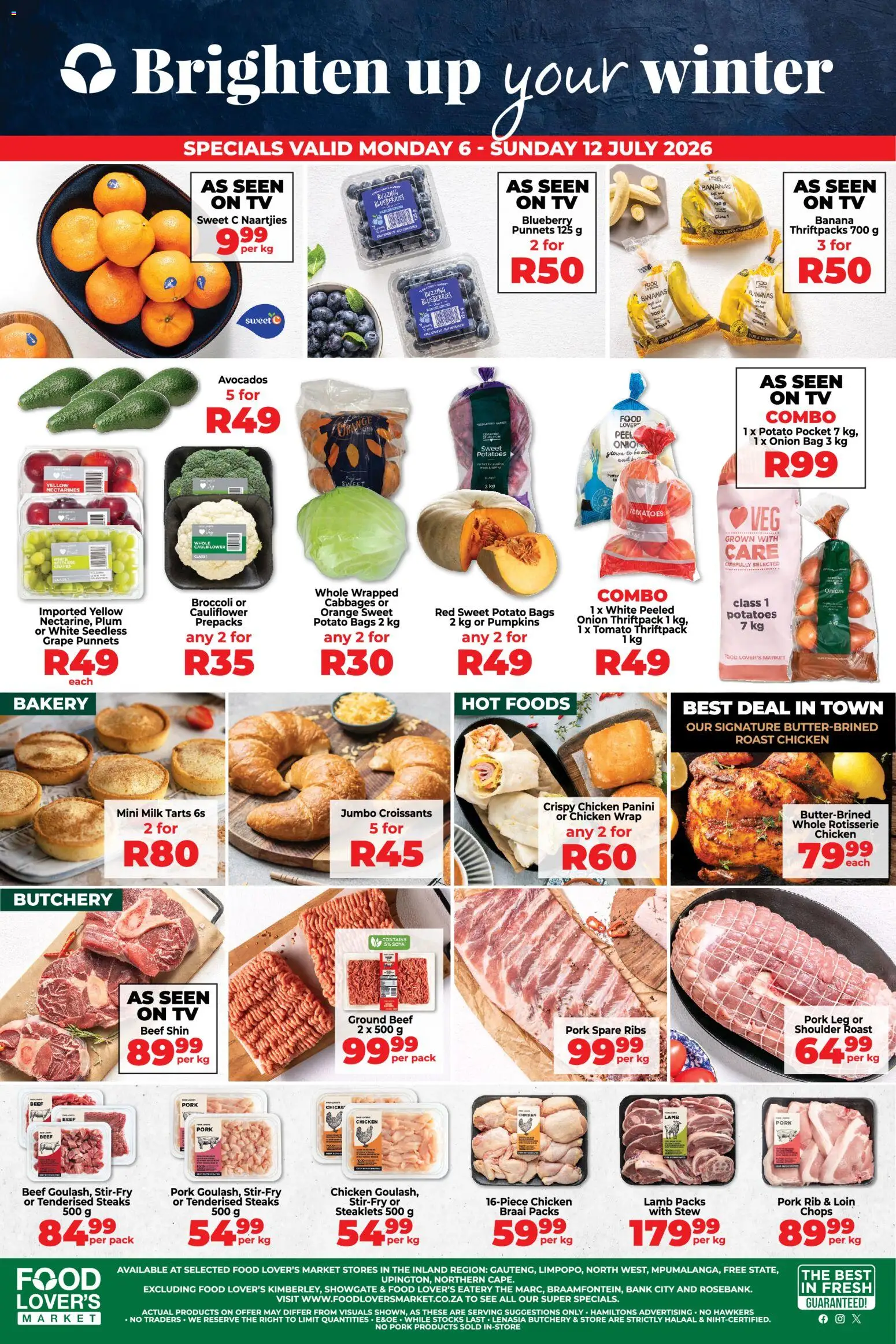 New Food Lover's Market catalogue – valid from 06/07/2026 | Page: 1 | Products: Bakery, Milk, Avocados, Pumpkins