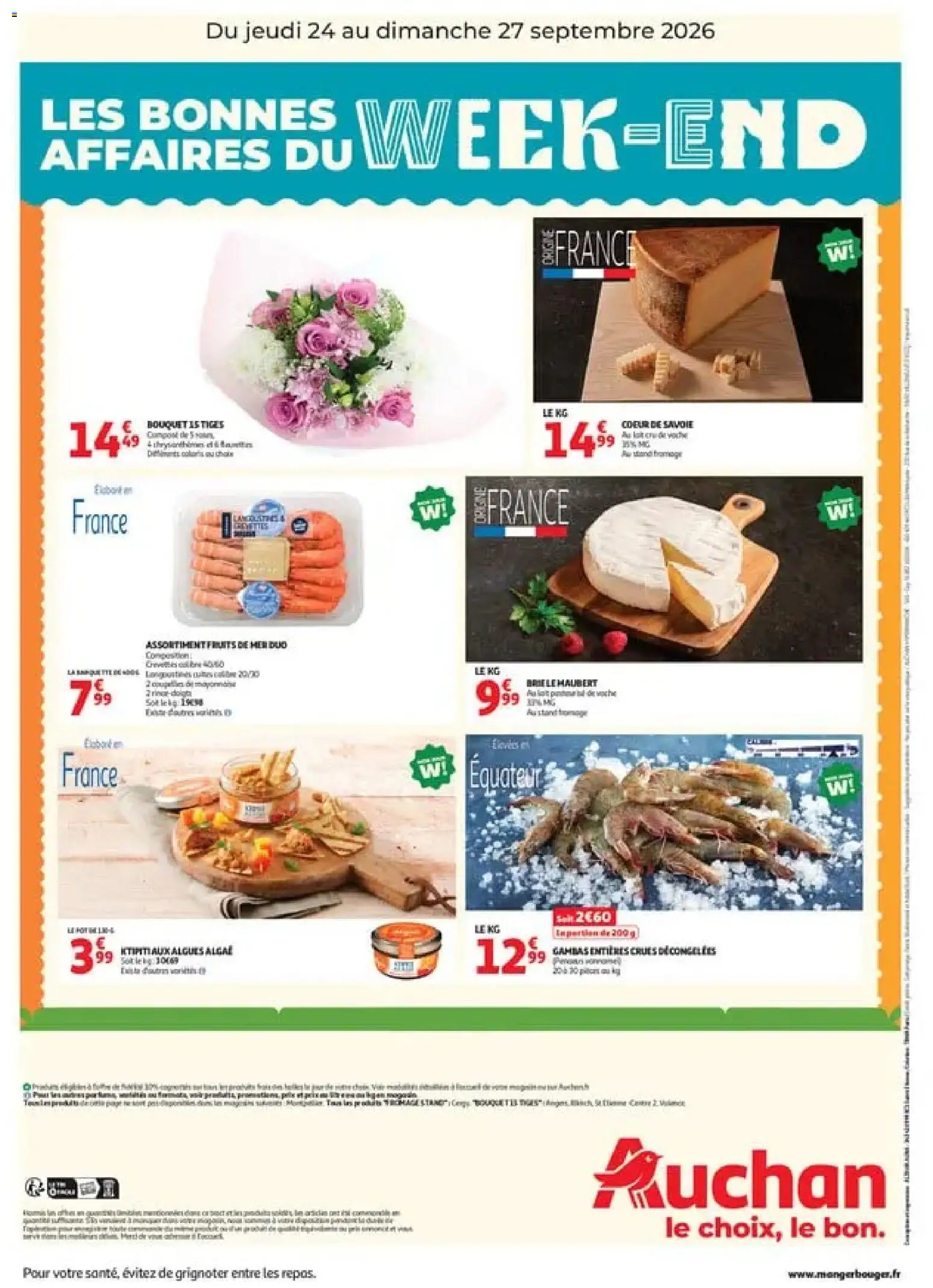 {H1} | Page: 2 | Produits: Algues, Mayonnaise, Lait, Gambas