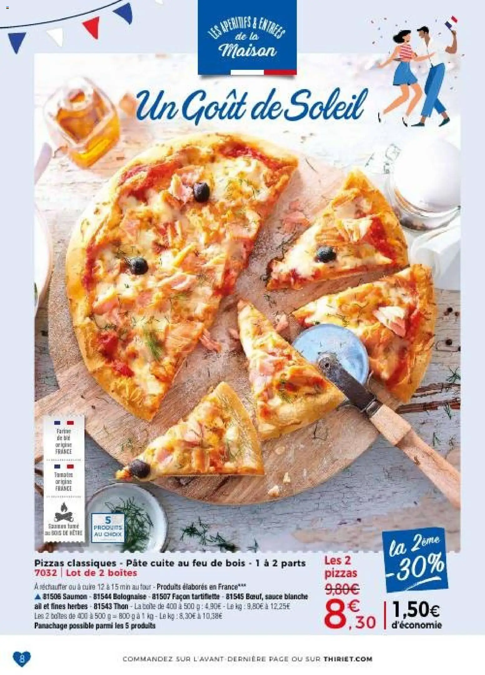 {H1} | Page: 8 | Produits: Four, Tartiflette, Thon, Saumon