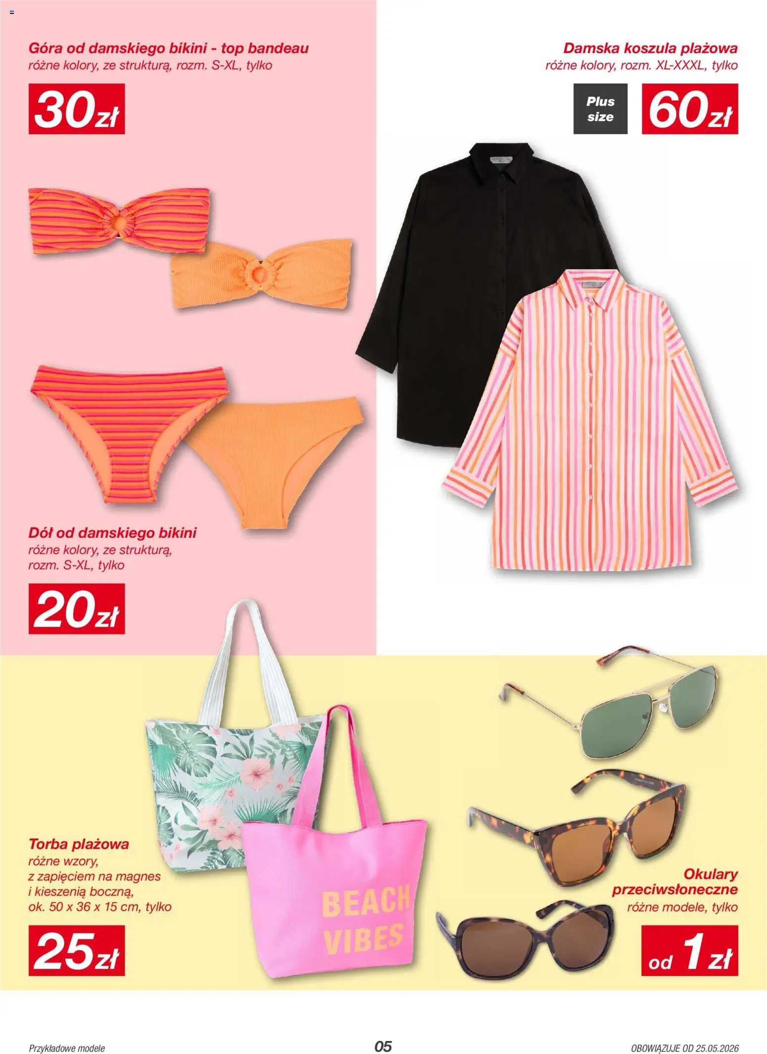 Kik gazetka od 25.05.2026 | Strona: 5 | Produkty: Koszula, Top, Okulary, Torba