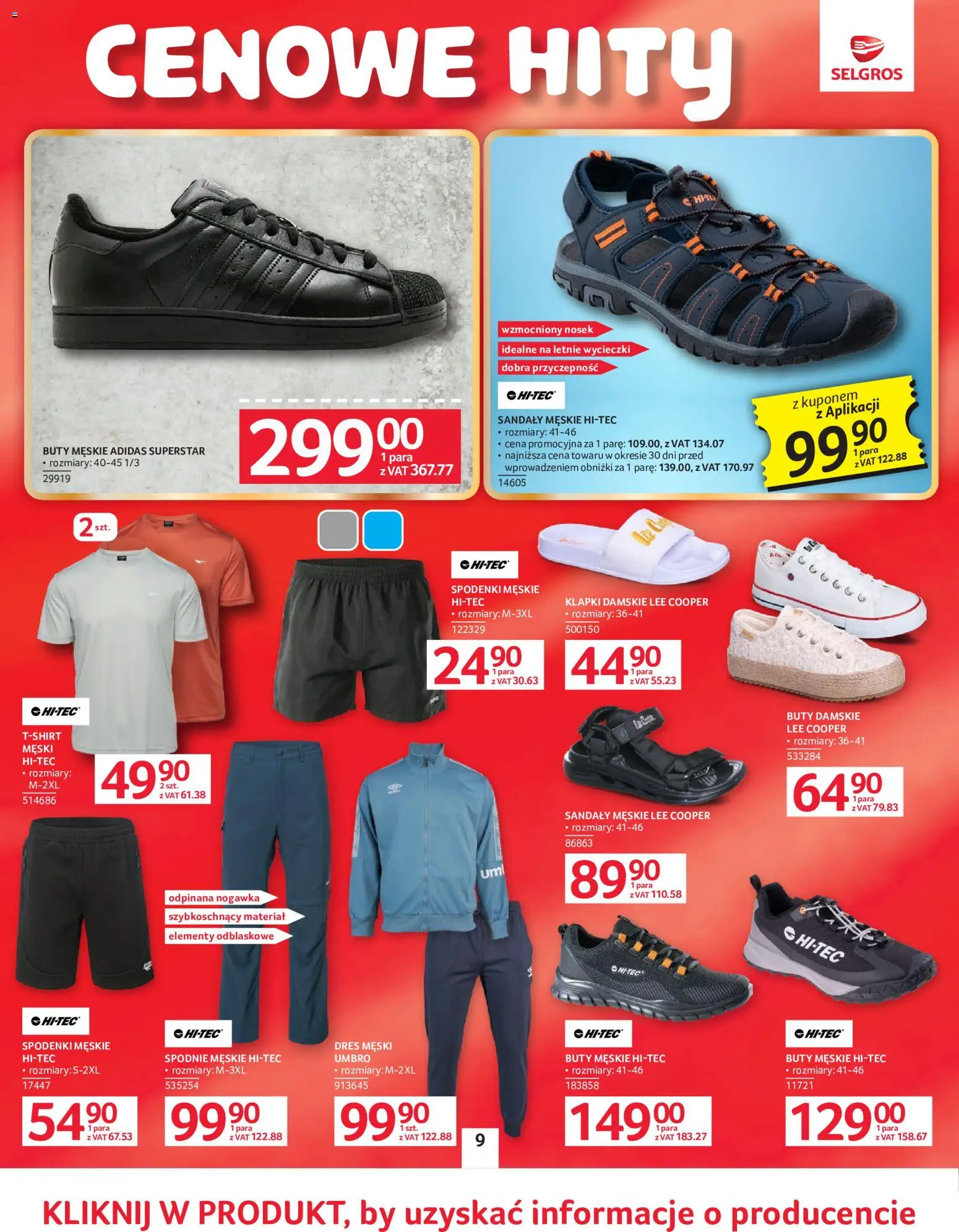 Selgros cash&carry gazetka - Oferta przemysłowa od 02.06.2026 | Strona: 12 | Produkty: Spodenki, Sandały, Klapki, Buty męskie