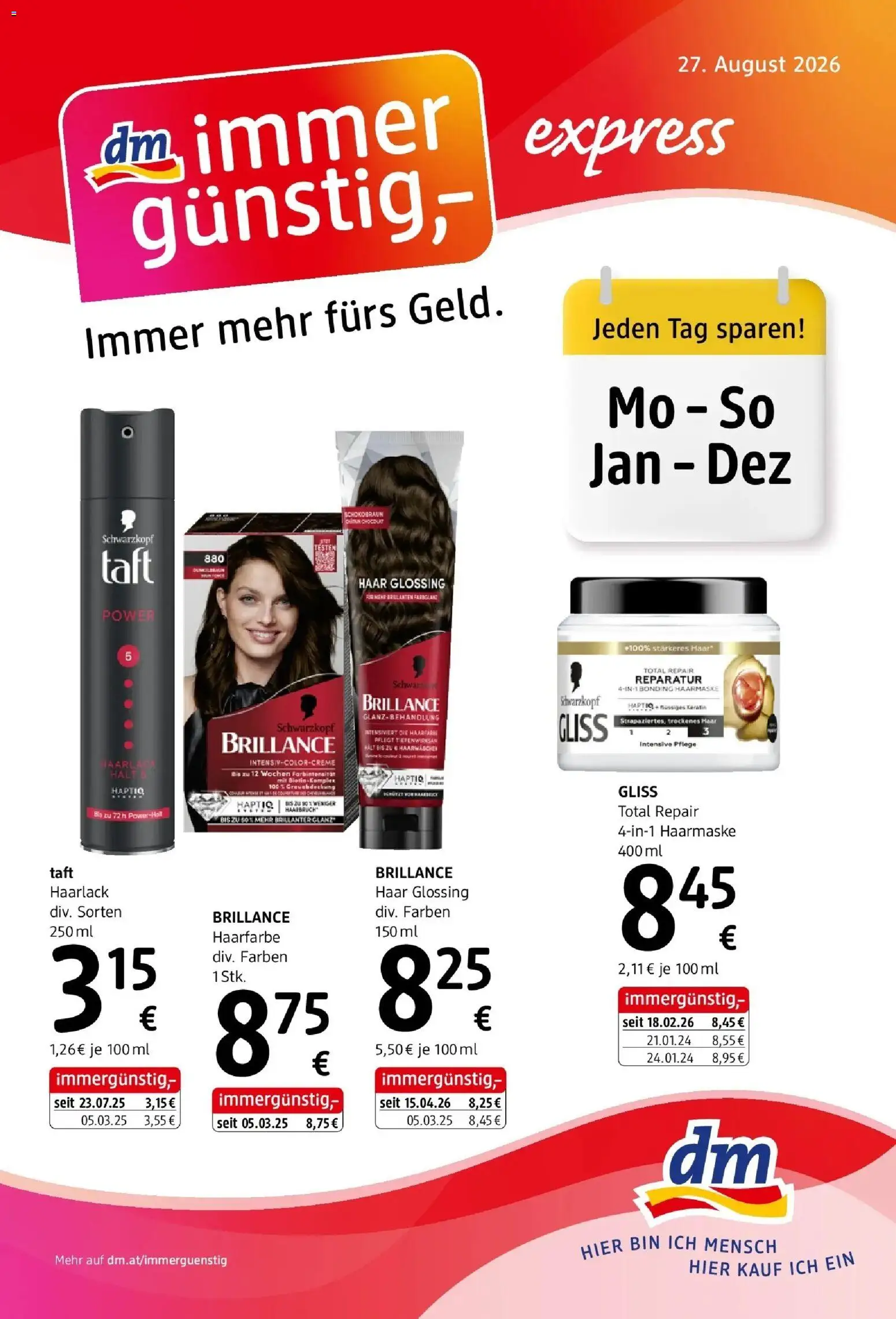dm drogerie markt Flugblatt  / 2026 von 27.08.2026 - Aktuelle Angebote | Seite: 1