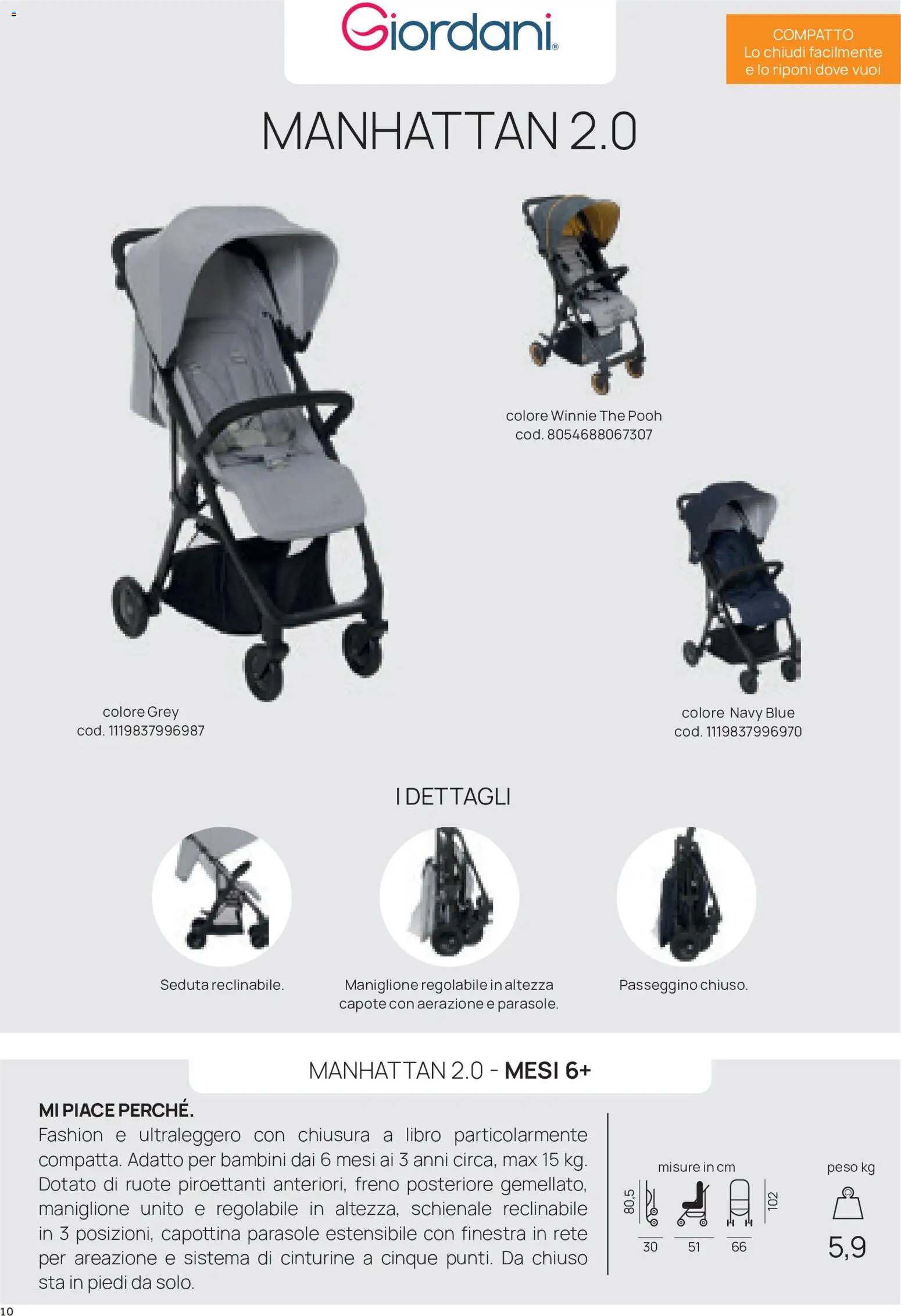 Volantino Prenatal del 16/09/2026 | Pagina: 10 | Prodotti: Parasole, The, Passeggino